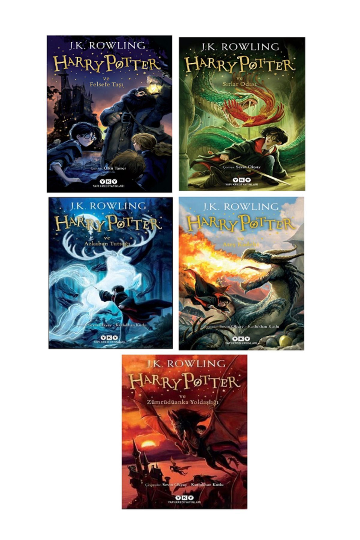 Evrensel İletişim Yayınevi Harry Potter Serisi 1. 2. 3. 4. VE 5