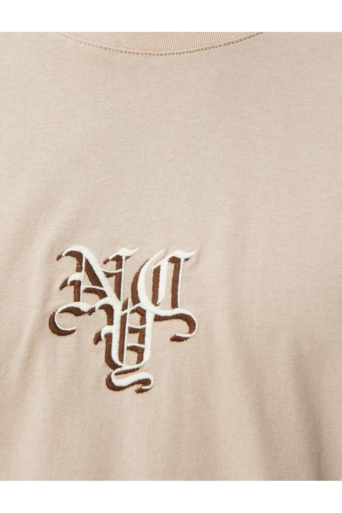 تیشرت مردانه خاکی کوتون | SS0000000037475 اورجینال - تصویر 6