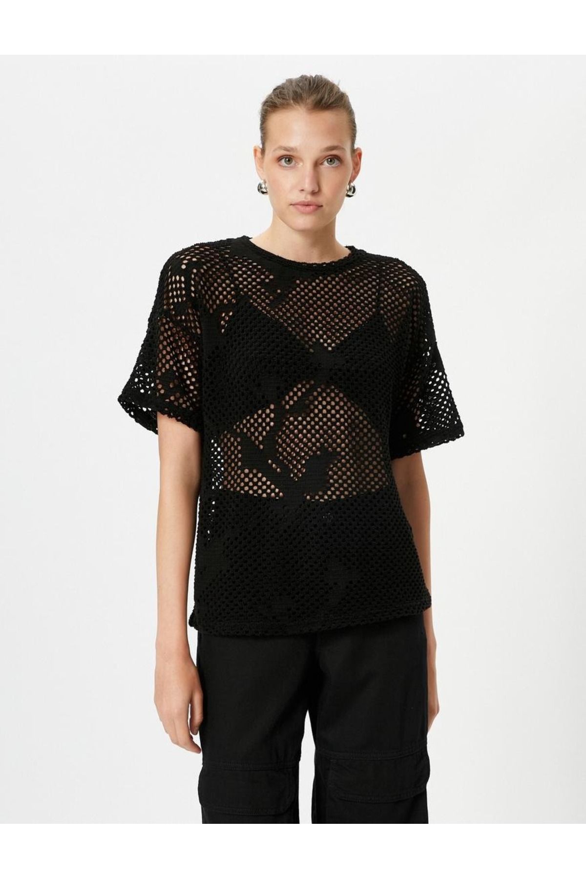 سویشرت زنانه صورتی کوتونKoton | SS0000000037244 اورجینال - تصویر 3