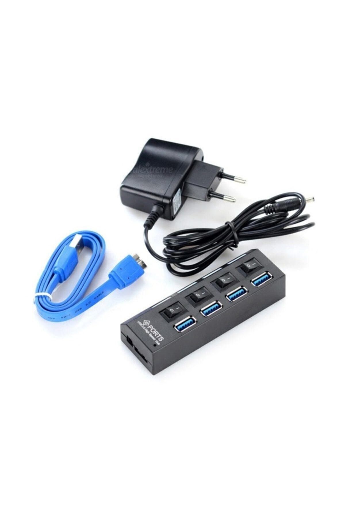 Kuvars-Usb 3.0 Multiplexer Hub 4 Port Adapter with On/off Switch 4