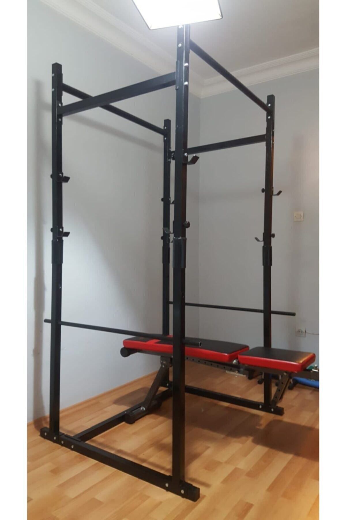 Profesyonel Kafes Rack Squat Bench Incline Dips Istasyonu