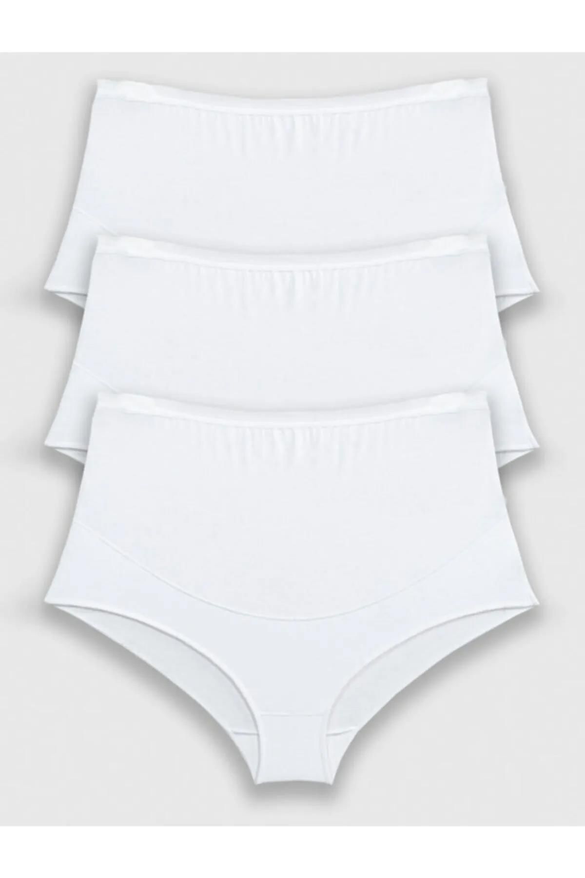 Bluence-Pachet de 3 - Chiloți confortabili de maternitate pentru mama din bumbac 2