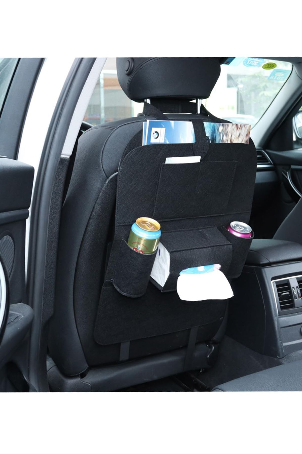 HASBY Araba Koltuk Arkası Eşya Düzenleyici Araç Organizeri Telefon Tutucu Koruyucu Kılıfı Organizer Çanta fotoğrafı 6 (önizleme)
