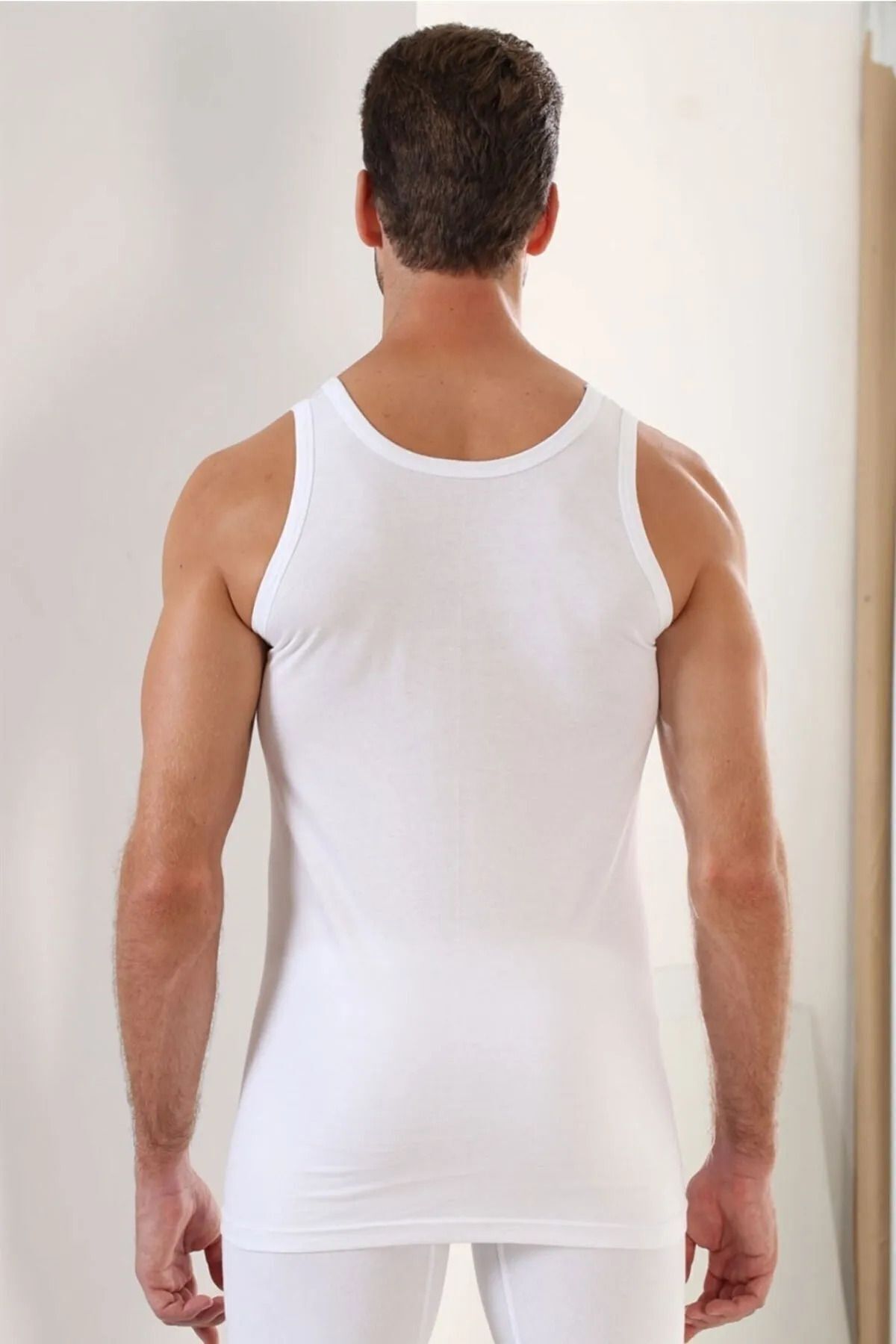 ŞAHDOĞAN-100% Cotton Combed Single Men's Undershirt 2