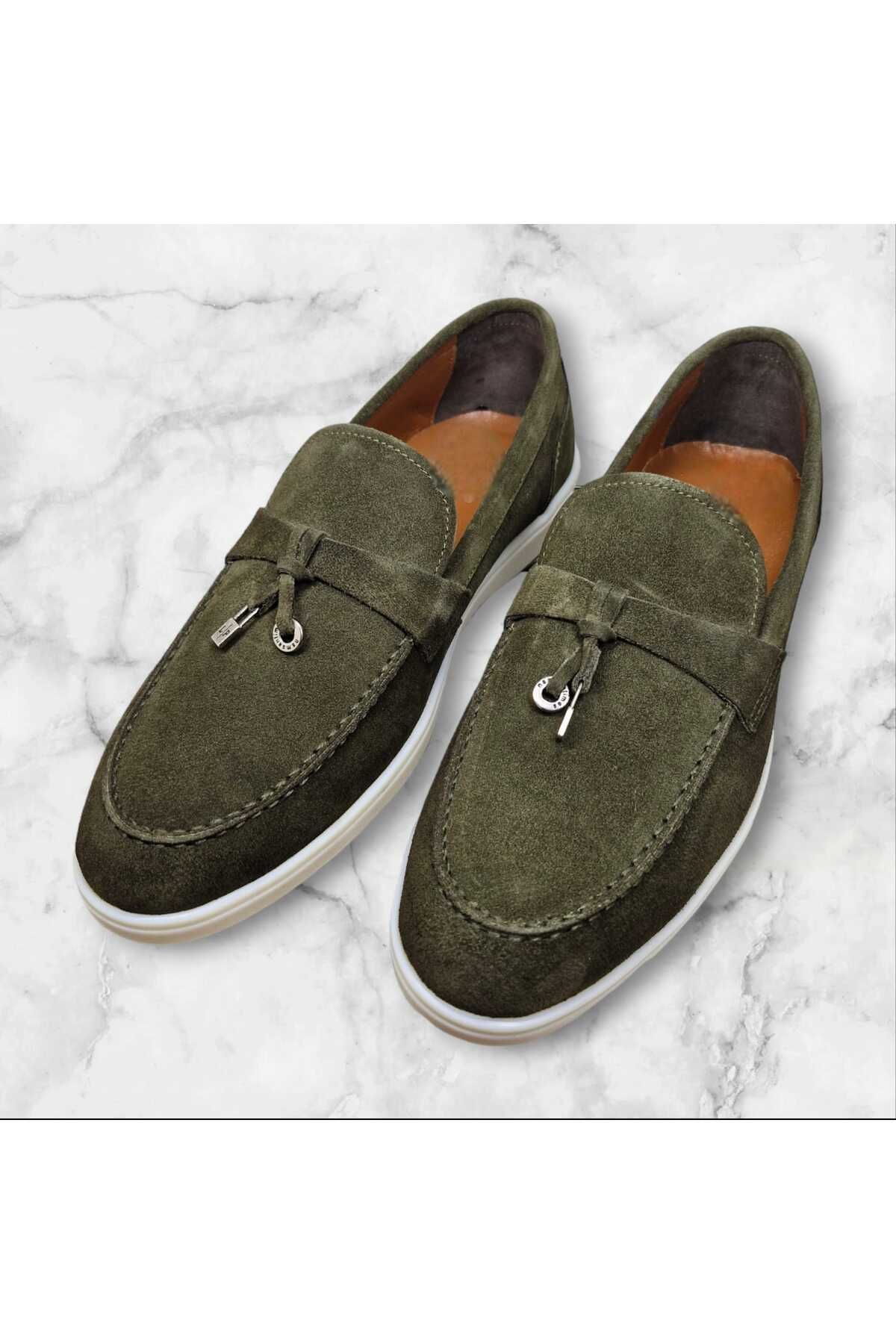 Leathermens Men s Suede Loafer Trendyol