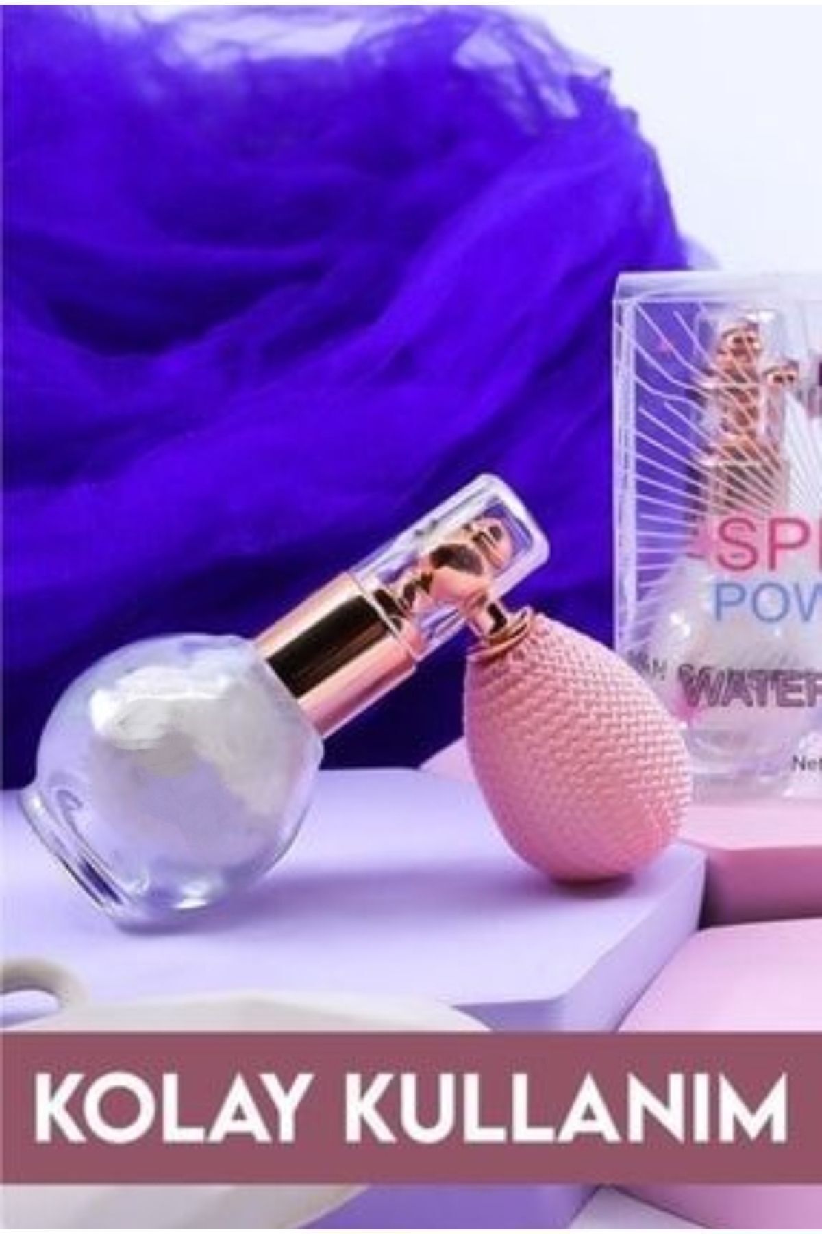 Glitter Powder Spray Iman Of Noble Pırıltılı Pudra Dekolte Powder Vucuz Ve Saçlar Için