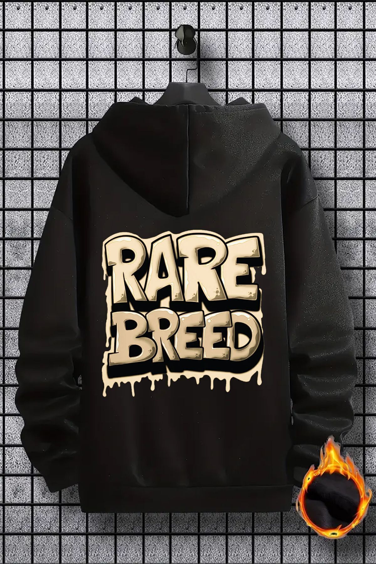 uyguntarz Bluza Unisex Z Nadrukiem Graffiti Oversize - Rare Breed Unisex - XL