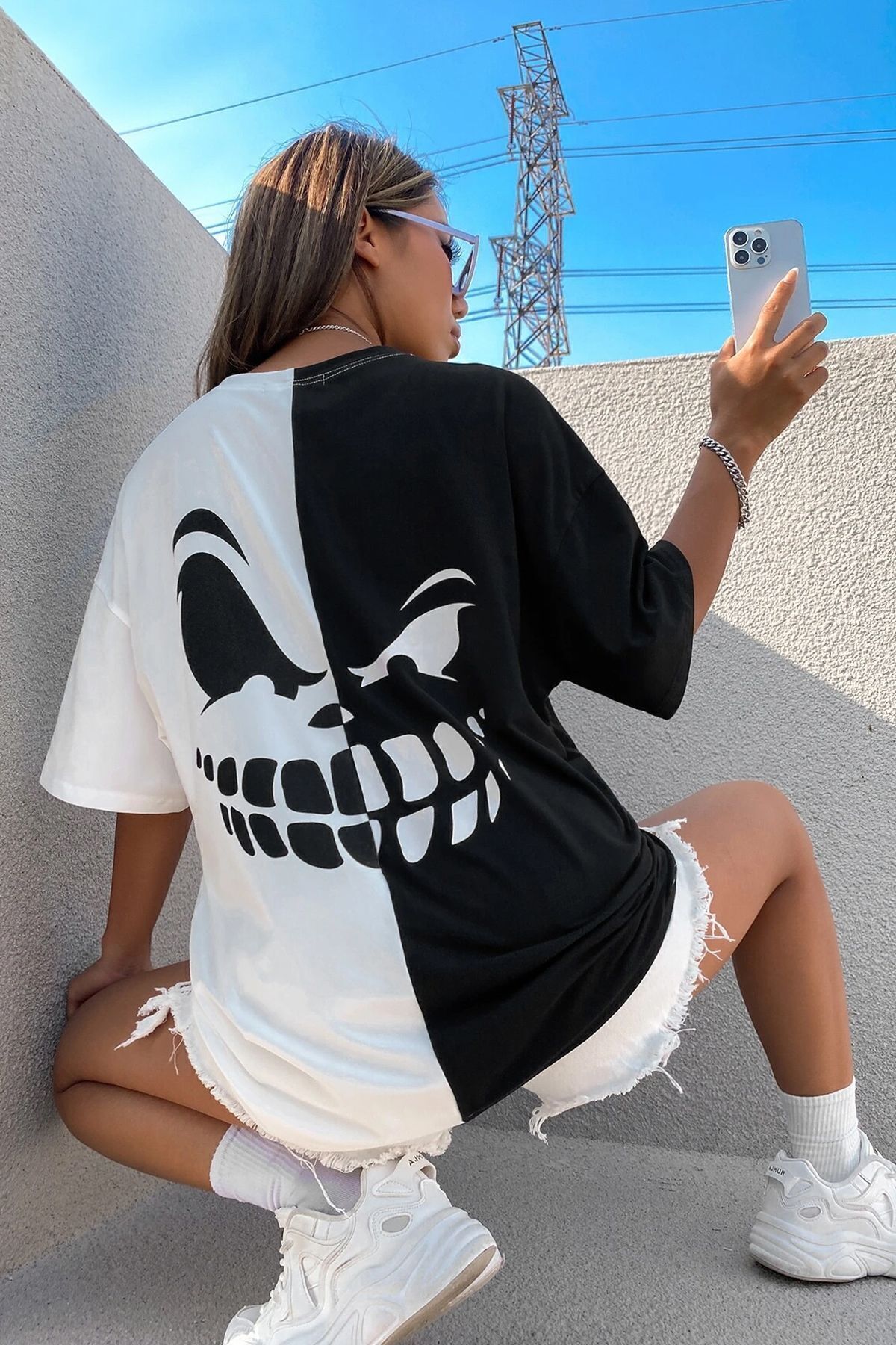 uyguntarz-Tricou unisex cu design facial 2
