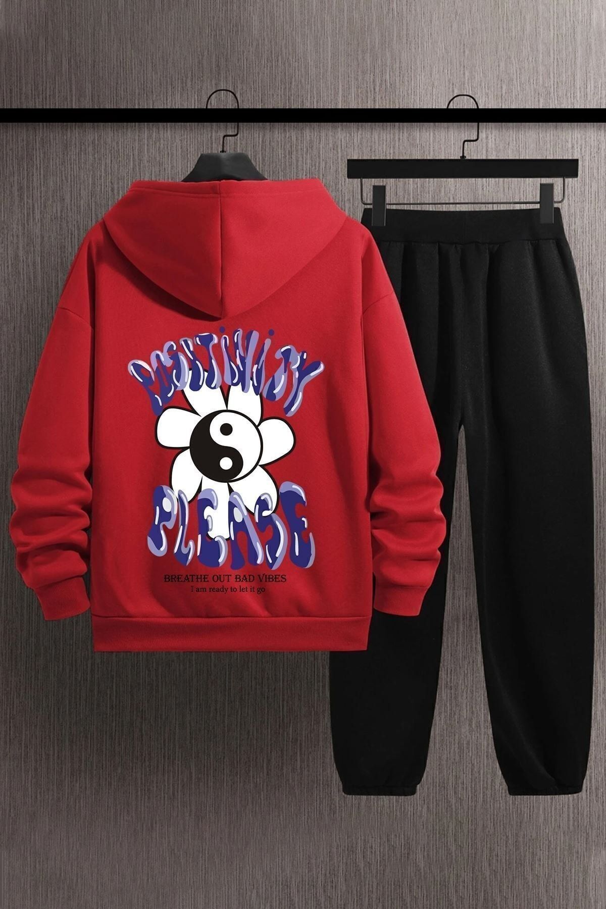 uyguntarz-Zestaw dresów unisex z nadrukiem pozytywnym 1