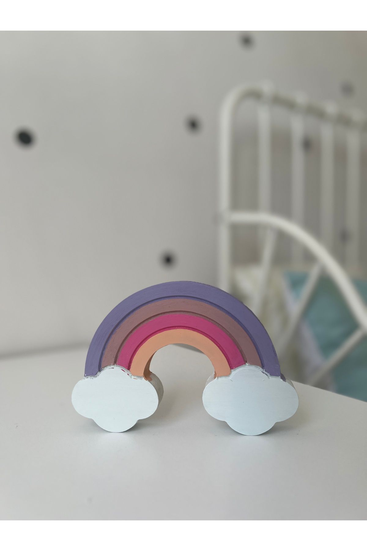 Renkli bebek çocuk odası için dekor ahşap