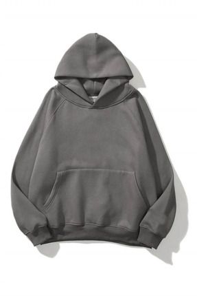 Boi Hanorac unisex din bumbac cu 3 fire, gros, de iarnă, negru, alb, bej, roș...