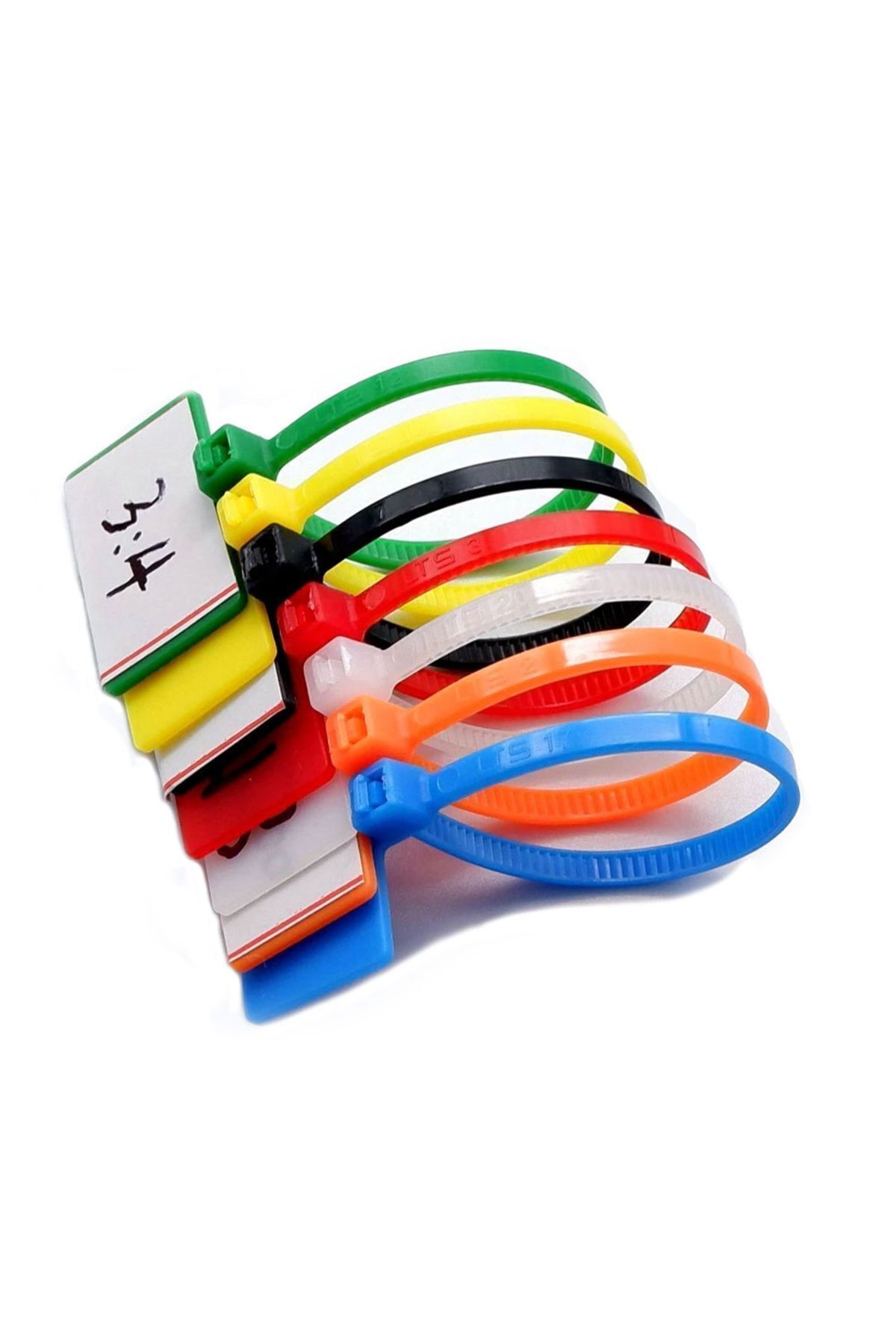 BK Teknoloji Renkli Etiketli Cırt Kablo Bağı 7 Renk 70 Adet