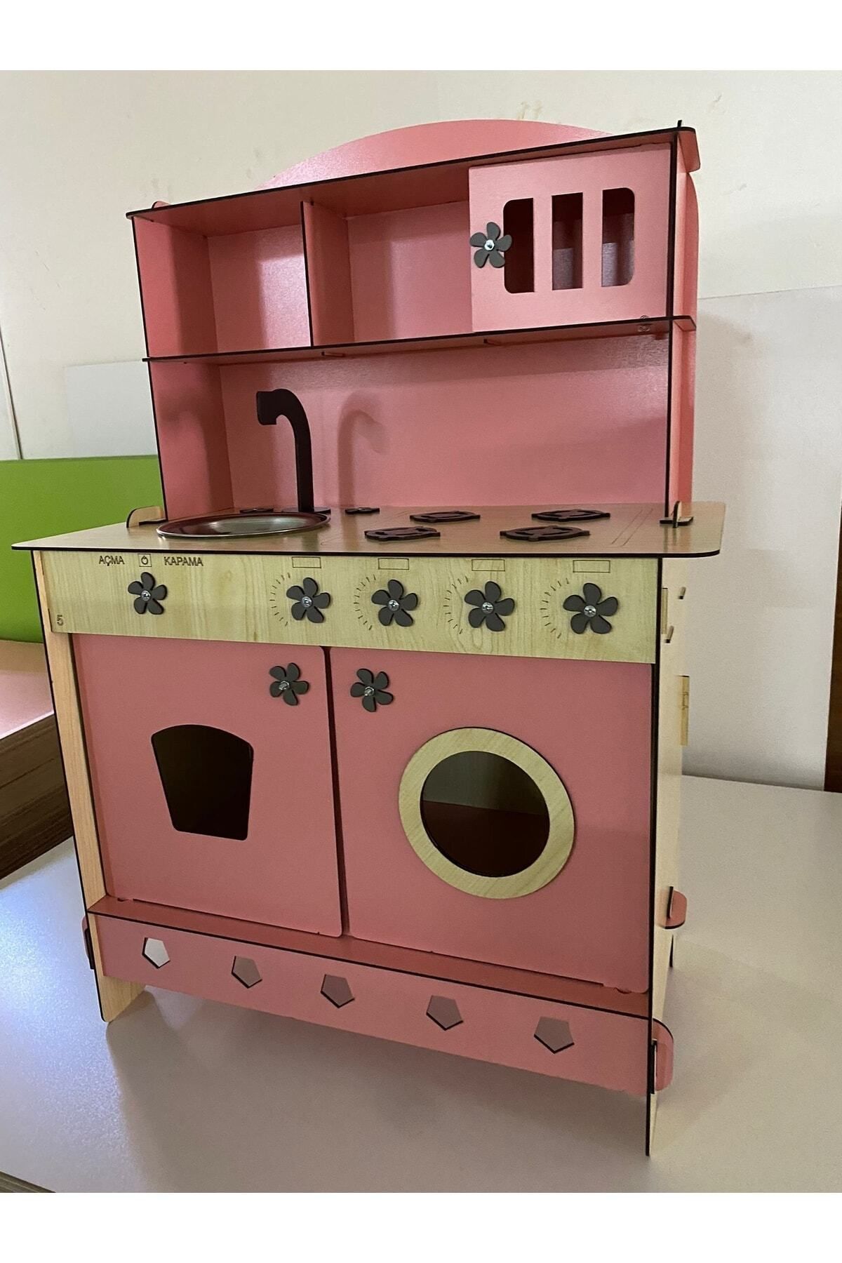 bahad r grup Toy Kitchen Wooden Toy Kitchen Montessori Kitchen Wooden Toy Girls Toys Trendyol