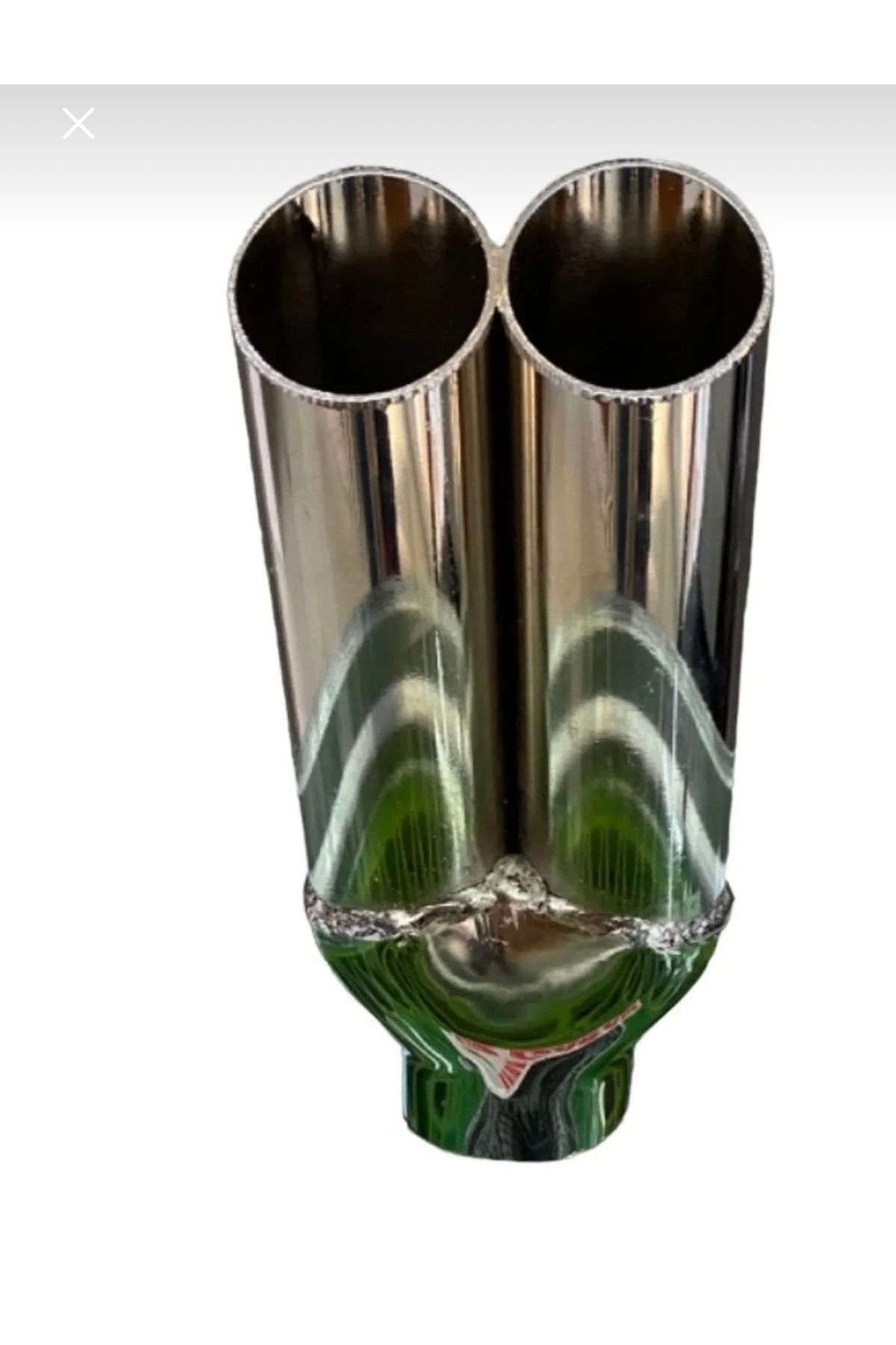 TUNİNG ÜNIVERSAL KROM ÇİFT EGZOZ UCU