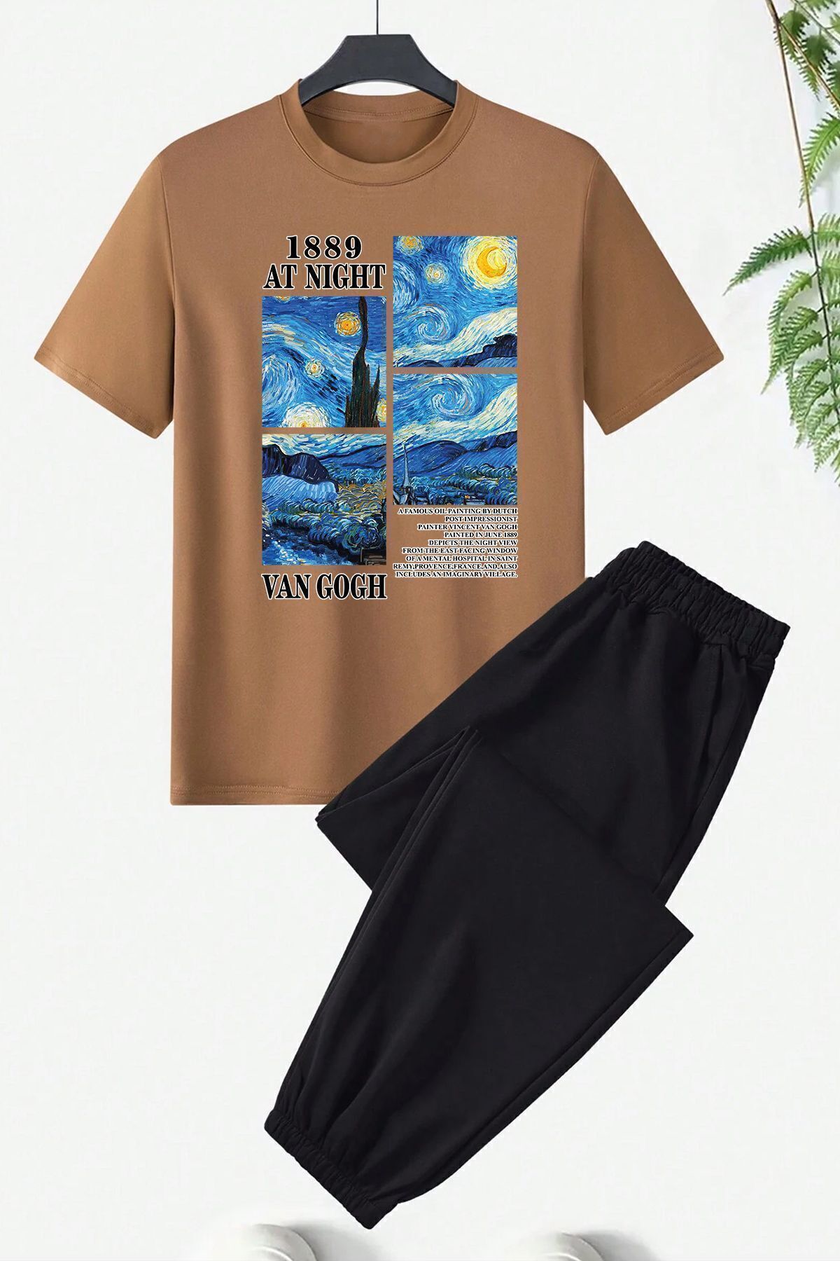 uyguntarz Set De Trening Van Gogh Unisex Imprimat Unisex - S/M