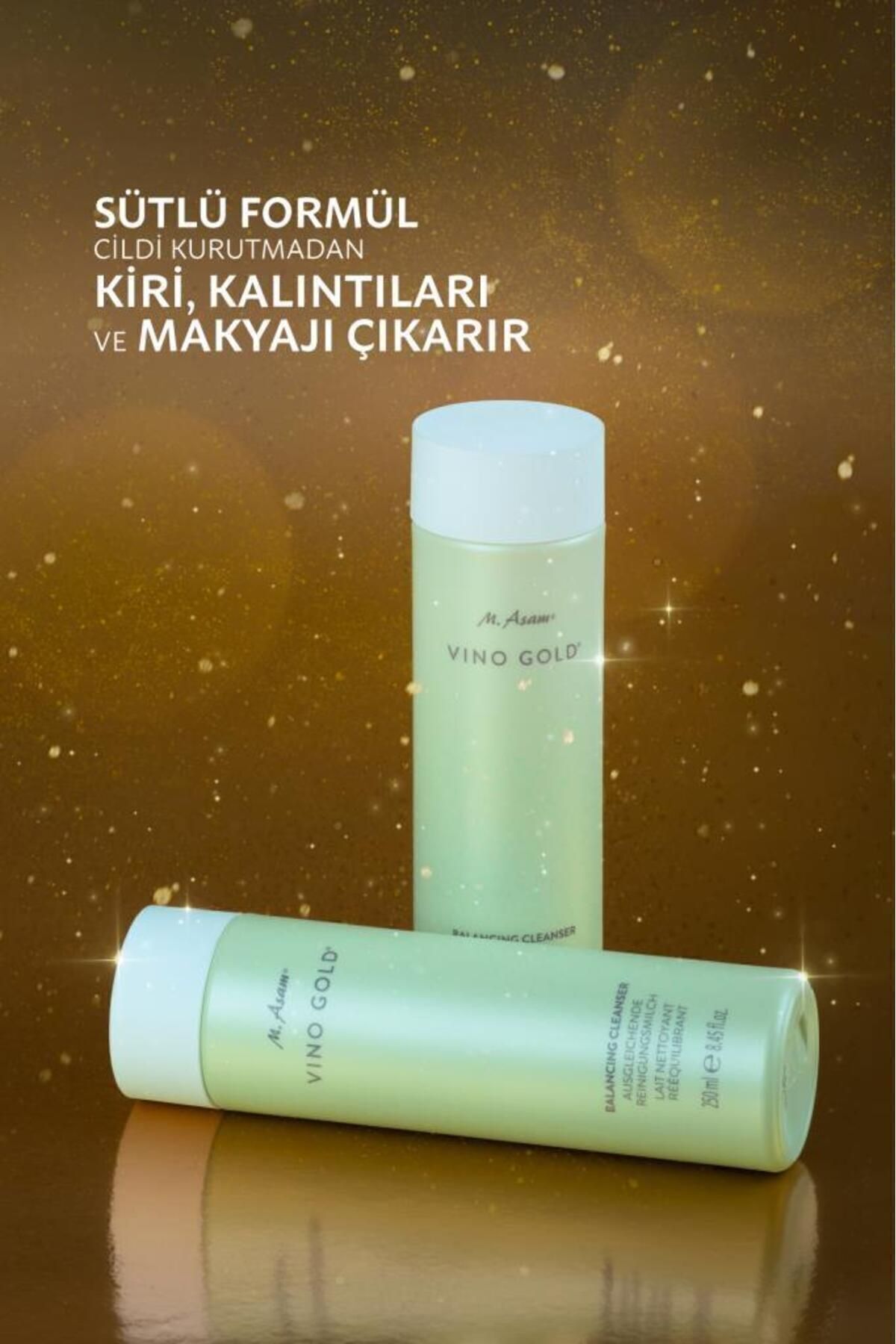 شیر پاک کننده صورت M.Asam VINO GOLD 250 میلی لیتر MASAM