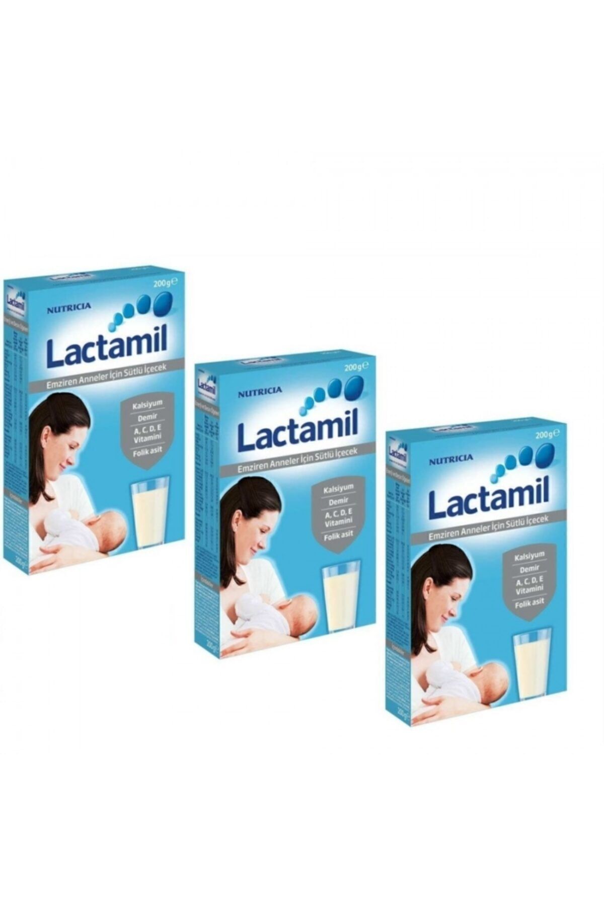 Lactamil Emziren Anneler Için Sütlü Içecek 200 gr *3lü Paket