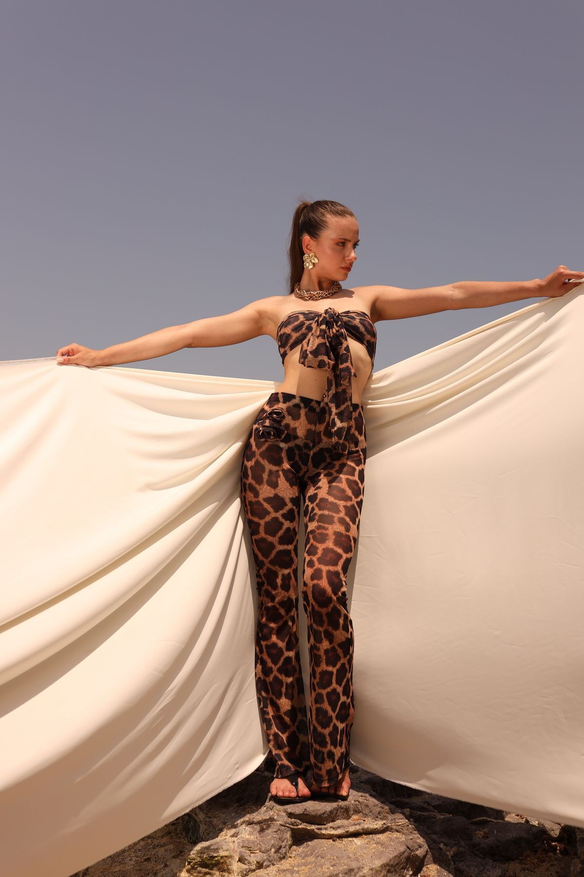 La Sarta-Leopard Pattern Sicily Pareo - Lower and Upper Set 4