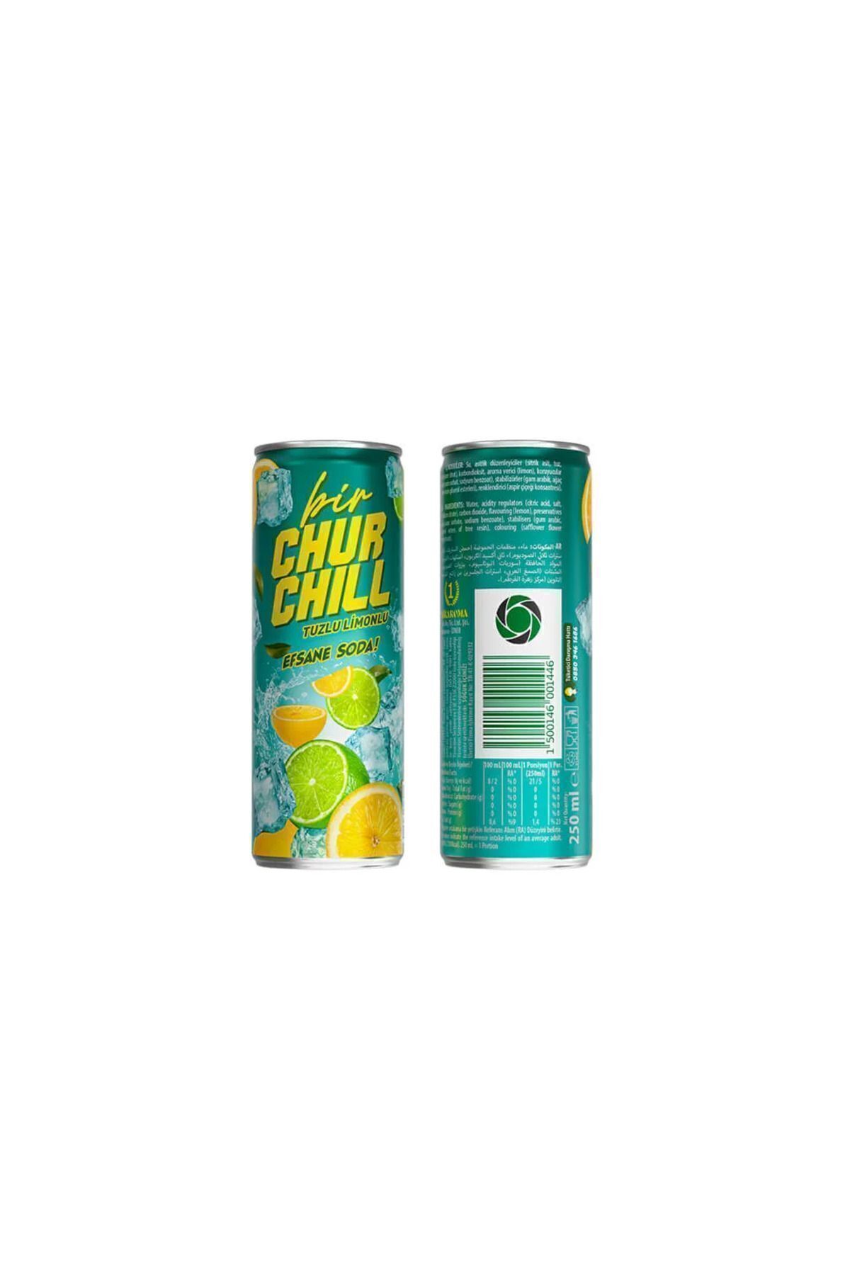 BİRAROMA BİR CHUR CHİLL TUZLU LİMONLU EFSANE SODA 12 ADET X 250ML (ÇÖRÇIL)