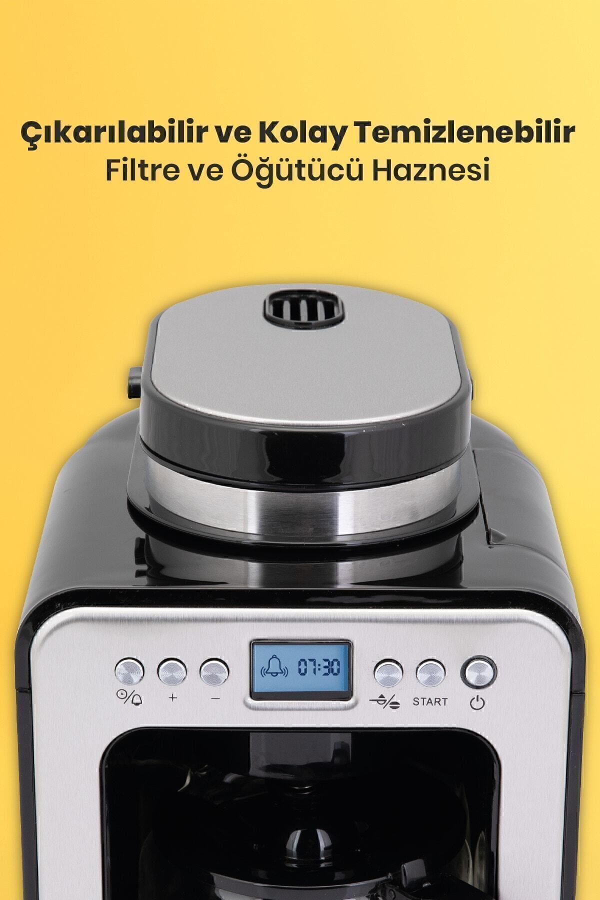 GOLDMASTER-Klass 2 In 1 Programmable Fully Automatic Filter Coffee Machine with Grinder 2