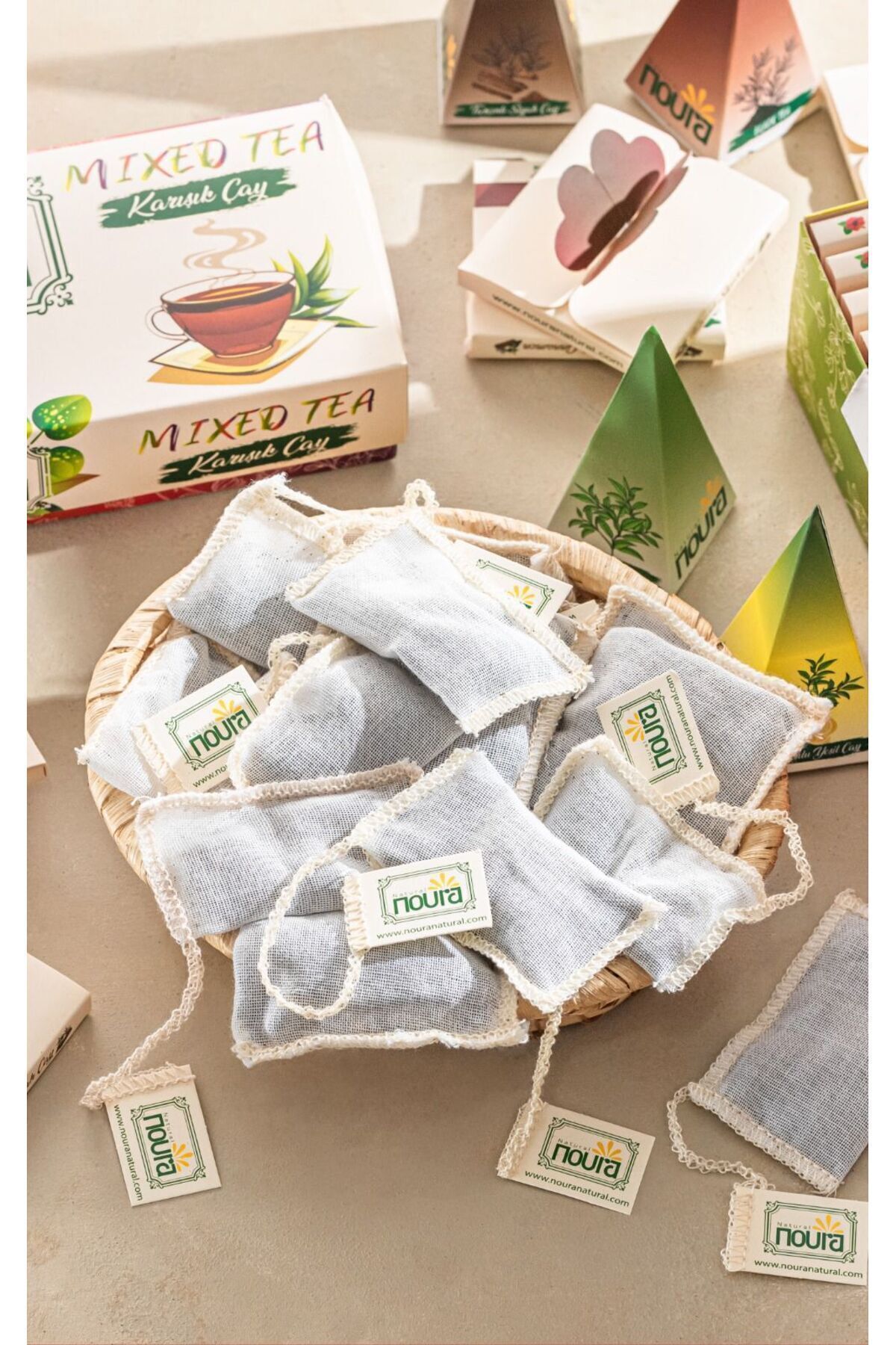 Noura Natural 14Piece Luxury Wooden Tea Box Gift Set Trendyol