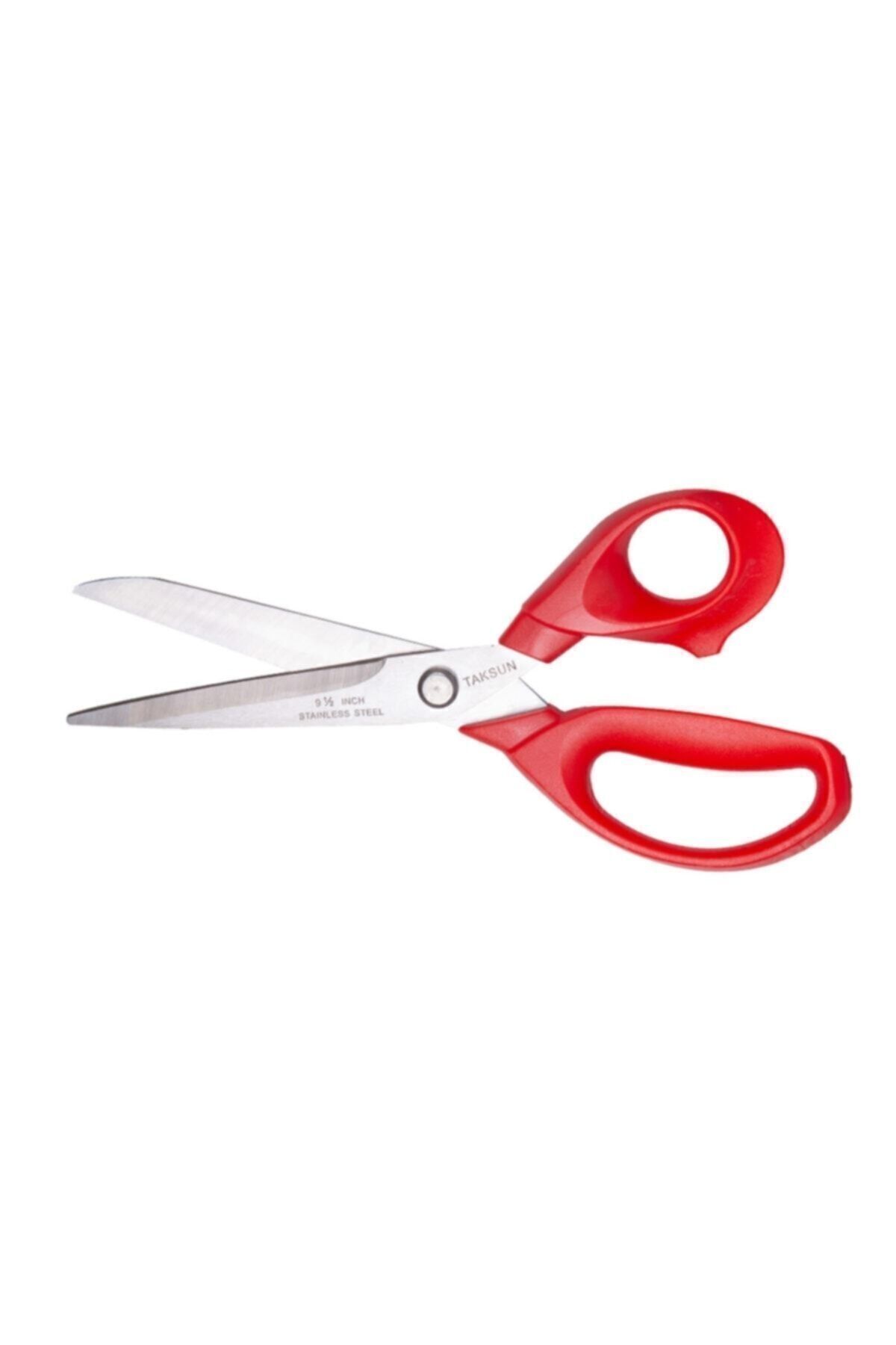 TıkTık AL Taksun Gl130 Terzi Konfeksiyon Tekstil Kumaş Kesim Makası 24 Cm Plastik Saplı 9,5inc