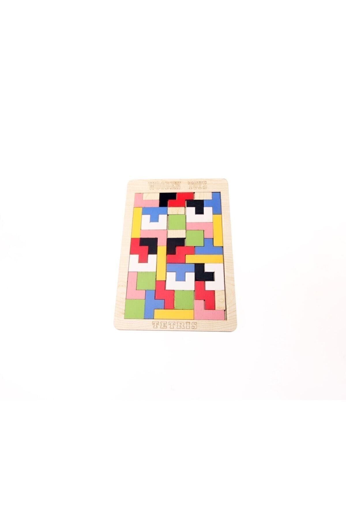 Learning Toys-Wooden Block Tetris Brain Teaser 4
