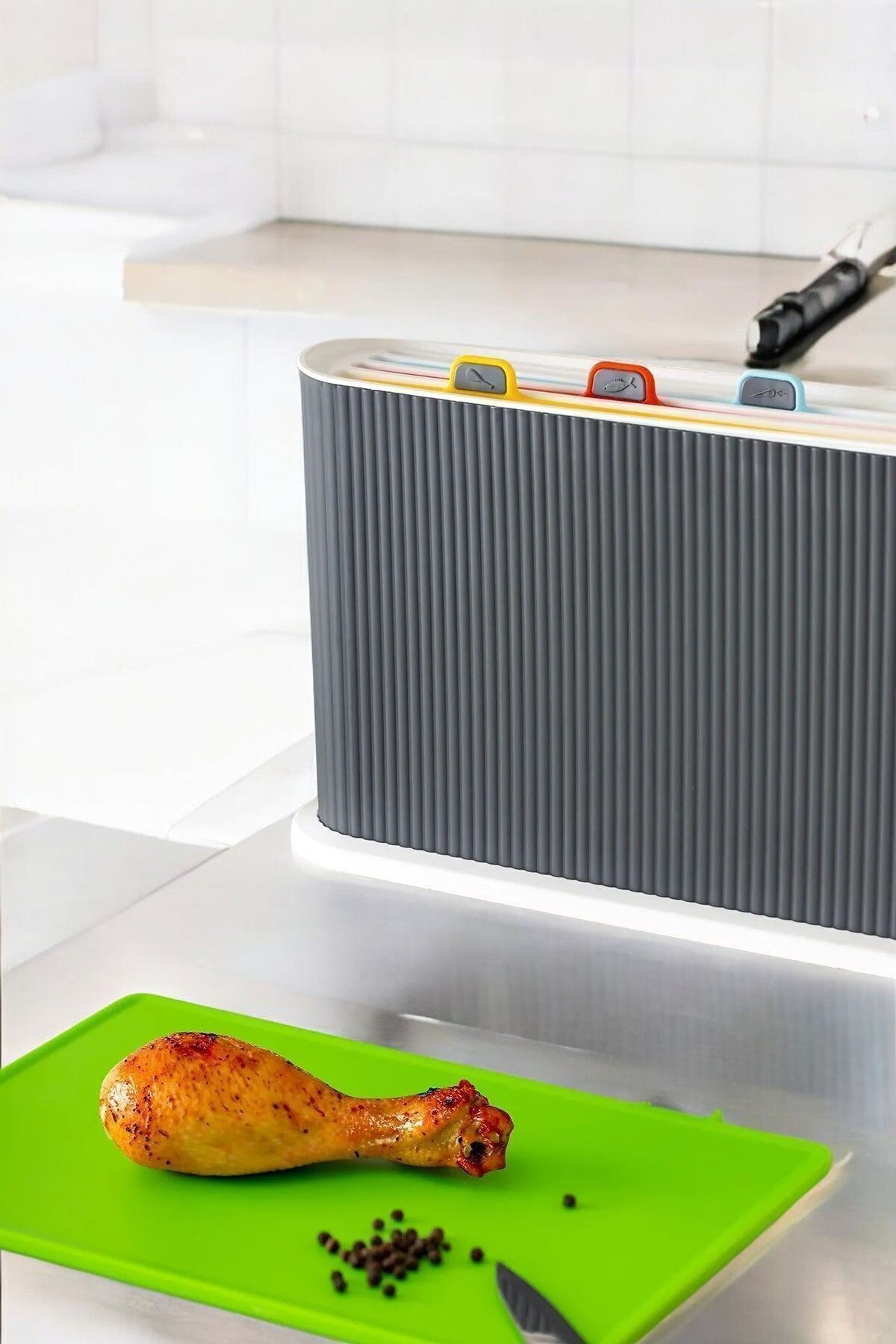 FERAH PLASTİK-4-Piece Durable Cutting Board Set - Multi-Purpose Cutting Board Set 2