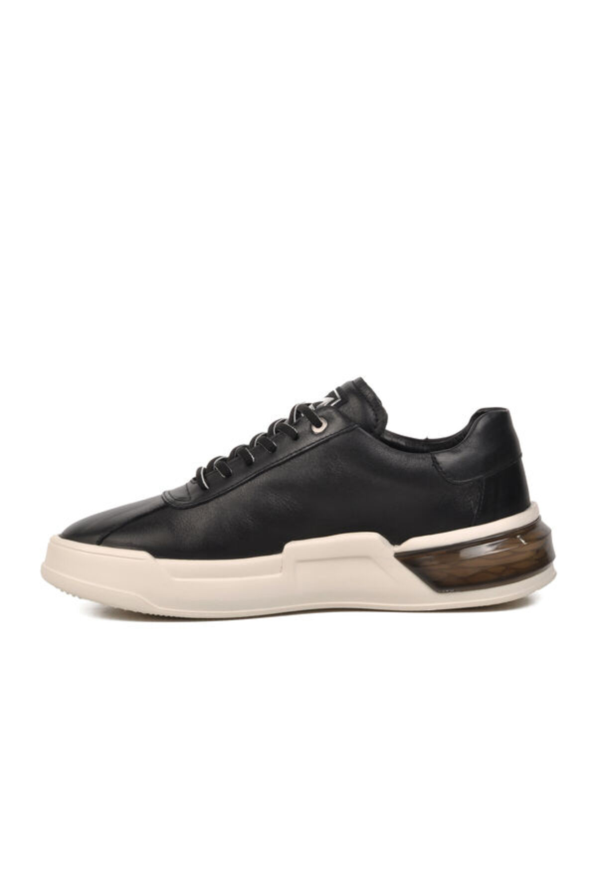 Siyah Beyaz Hakiki Deri Erkek Sneaker — مشکی XP-00000000019114 — تصویر 2 از 5