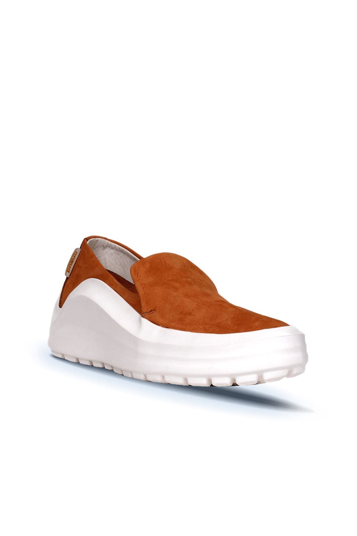 BUENO-Shoes Kahverengi Nubuk Kadın Günlük Ayakkabı 01wq7603 2