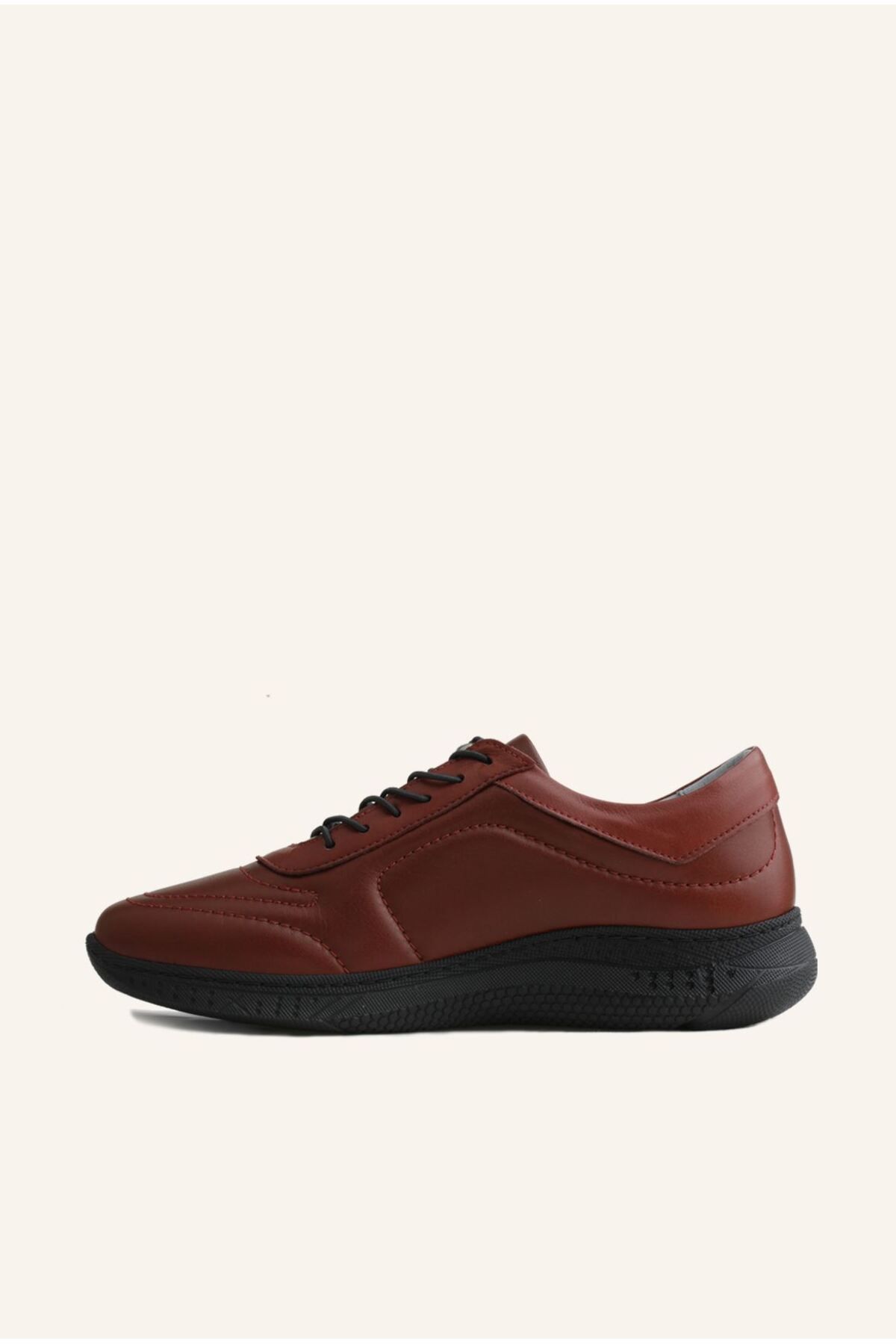 MARCATELLI-Pantofi sport din piele burgundy 3