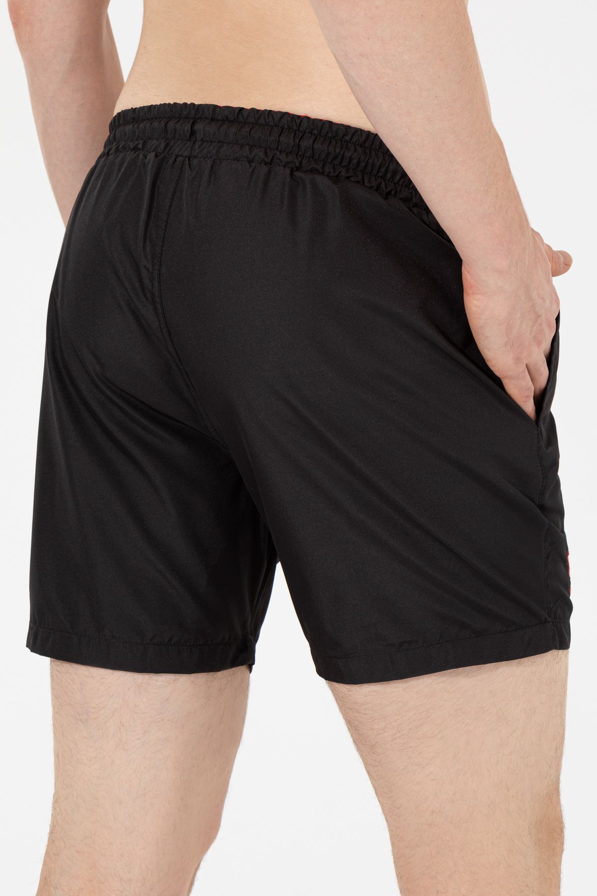 U.S. Polo Assn.-Men's Black Sea Shorts - 50252051 -vr046 Model 4