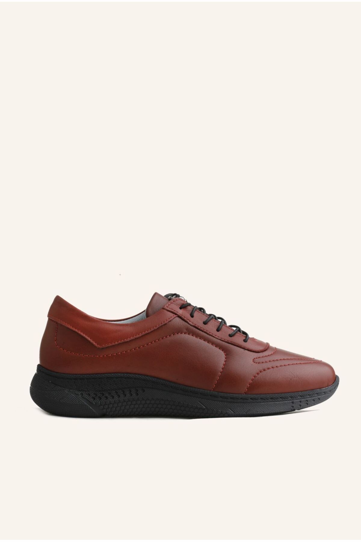 MARCATELLI-Pantofi sport din piele burgundy 1