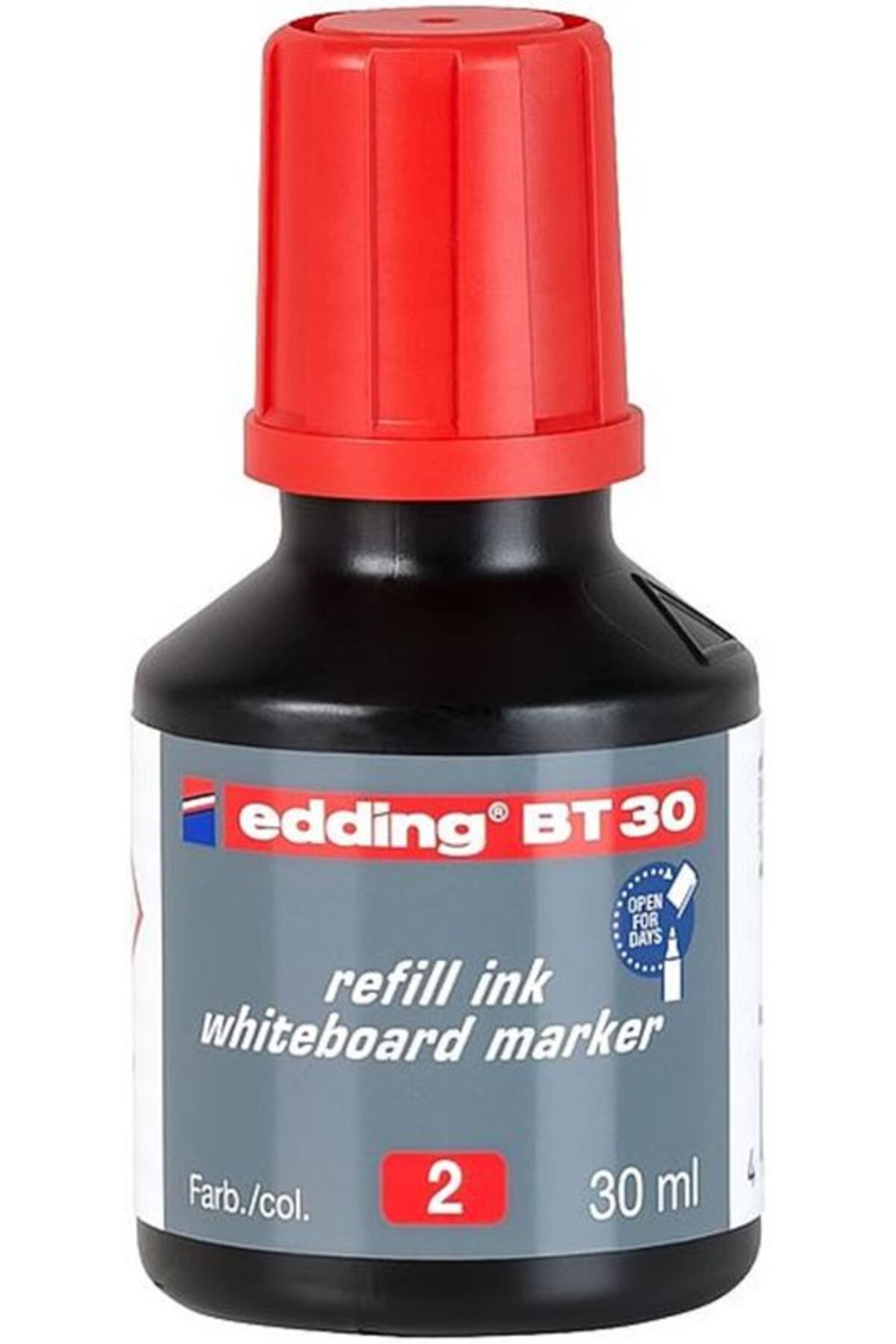 Edding Bt30 Kırmızı Tahta Kalemi Mürekkebi 30 ml