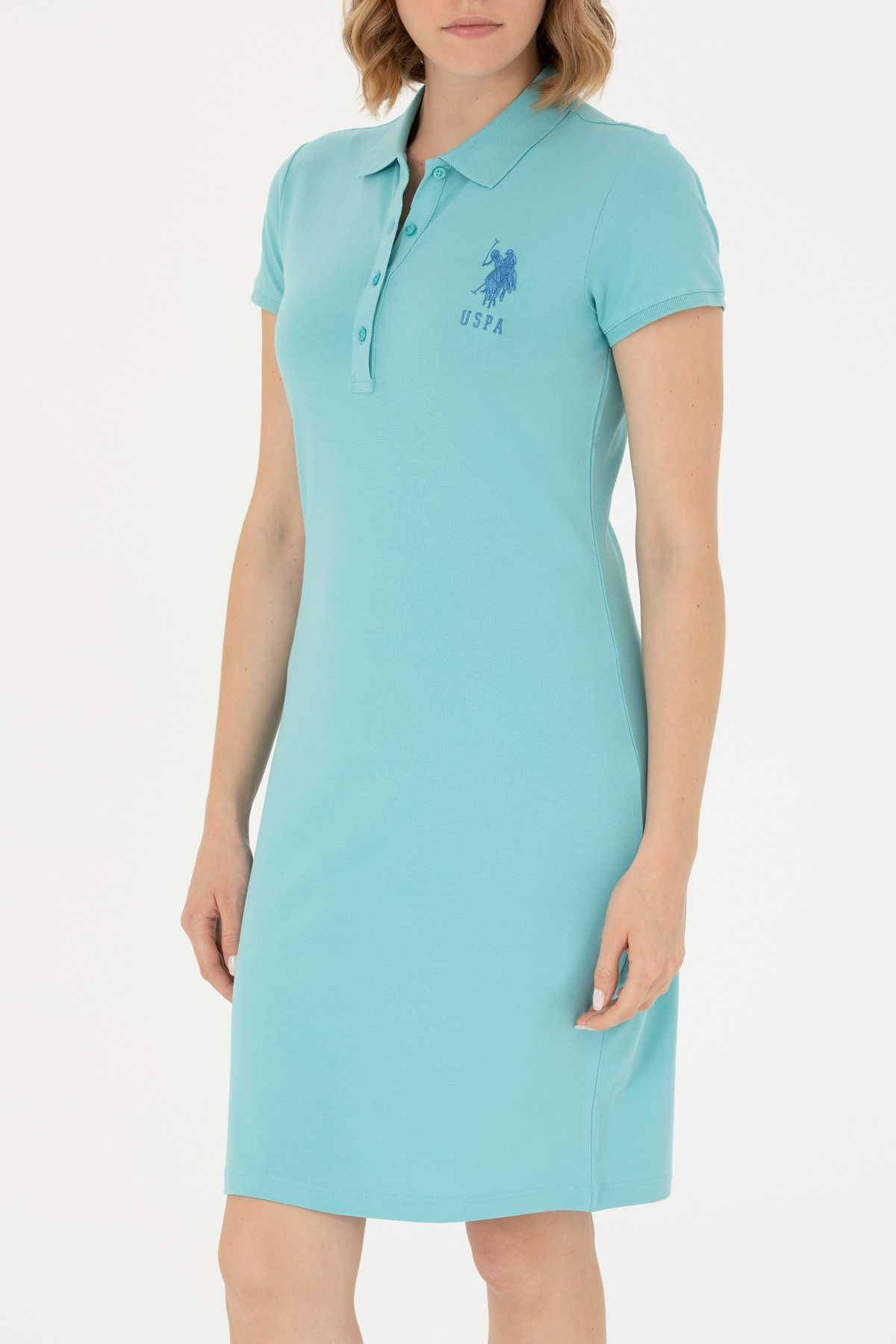 U.S. Polo Assn.-Mint Colored Women's Knitted Dress - 50262697 -Vr090 6