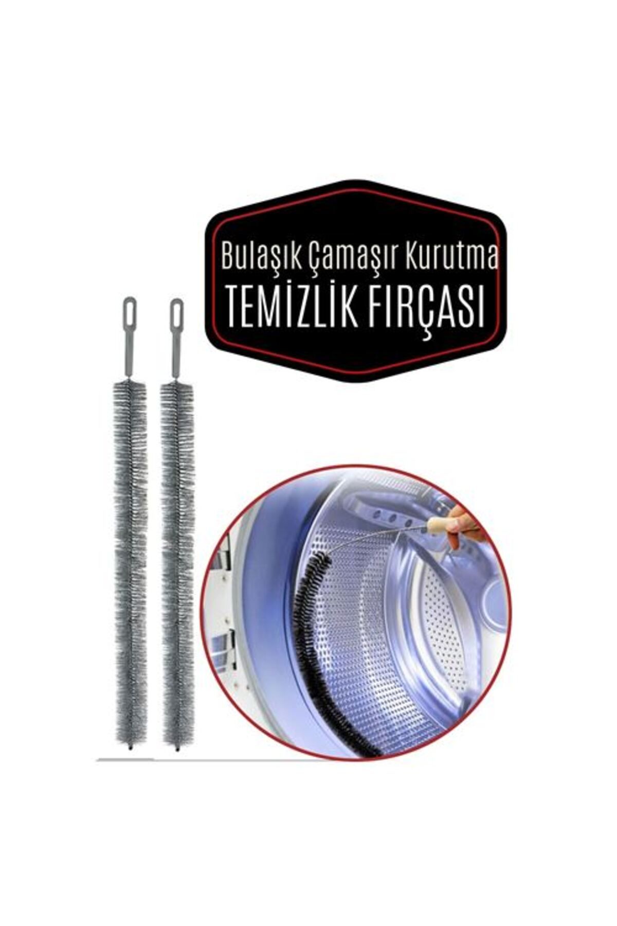 KfksStore Bulaşık Çamaşır Kurutma Makine Temizleme Fırçası 2 Adet
