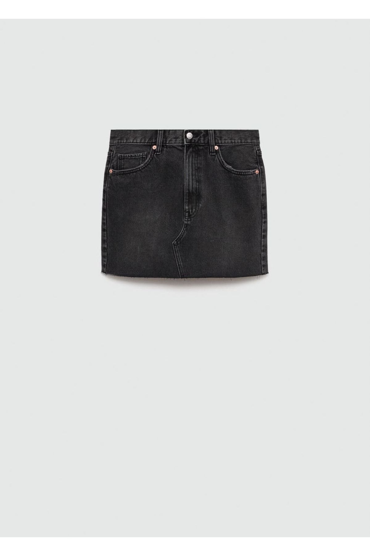 MANGO Woman-Seamless Denim Miniskirt with a Edge 3