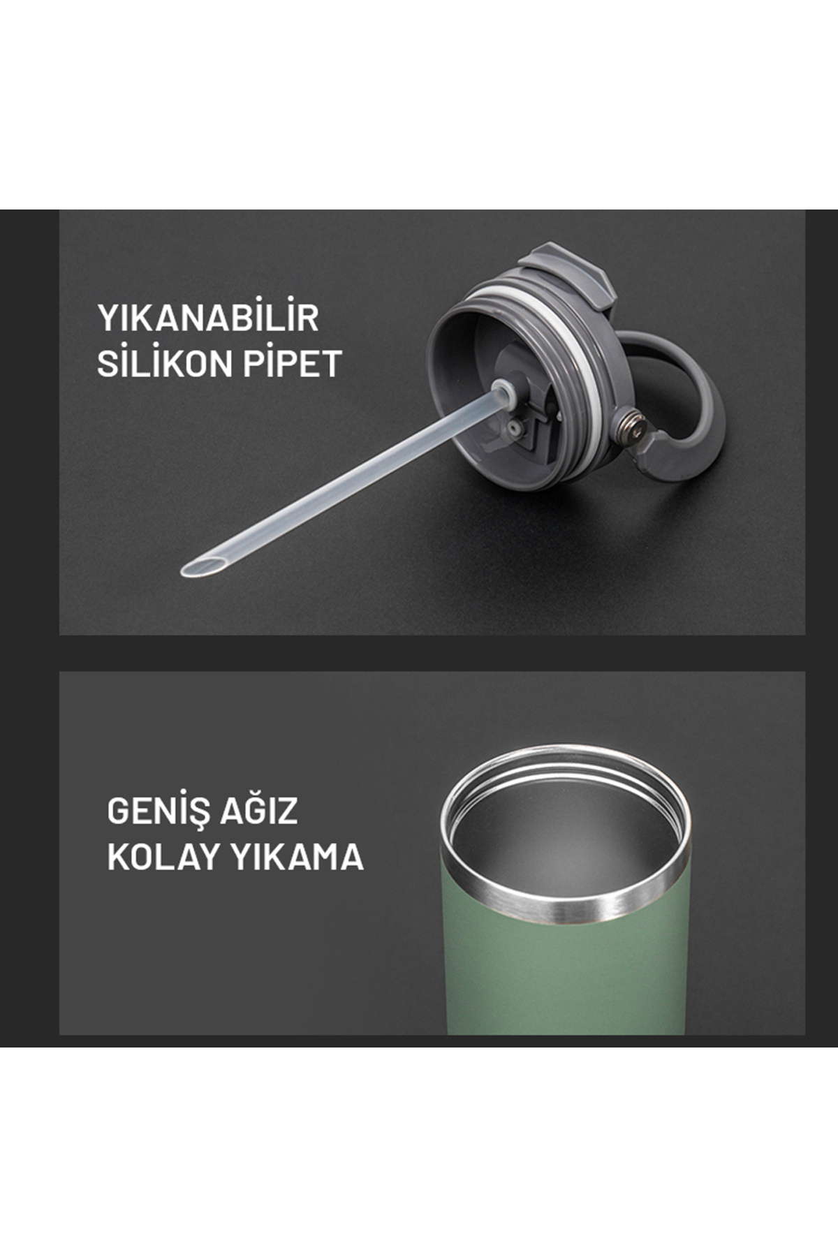 Tyeso Dailyneed Termos Vakumlu Paslanmaz Çelik 1200 ml Mor fotoğrafı 3 (önizleme)