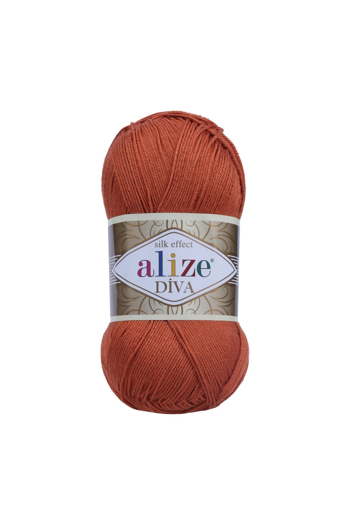 Alize-Diva Mercerized Thread - 36 Tan - 100 Gr. 350 Mt (It is smaller in size than wool knitting threads.) 1