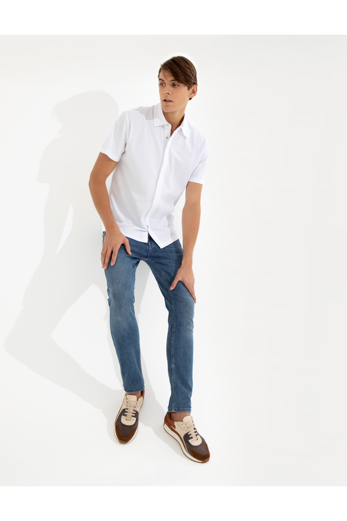 تیشرت یقه پلو مردانه راسته آستین کوتاه | پیر کاردین Pierre Cardin G021SZ011.000.1422558.VR013 - تصویر 3