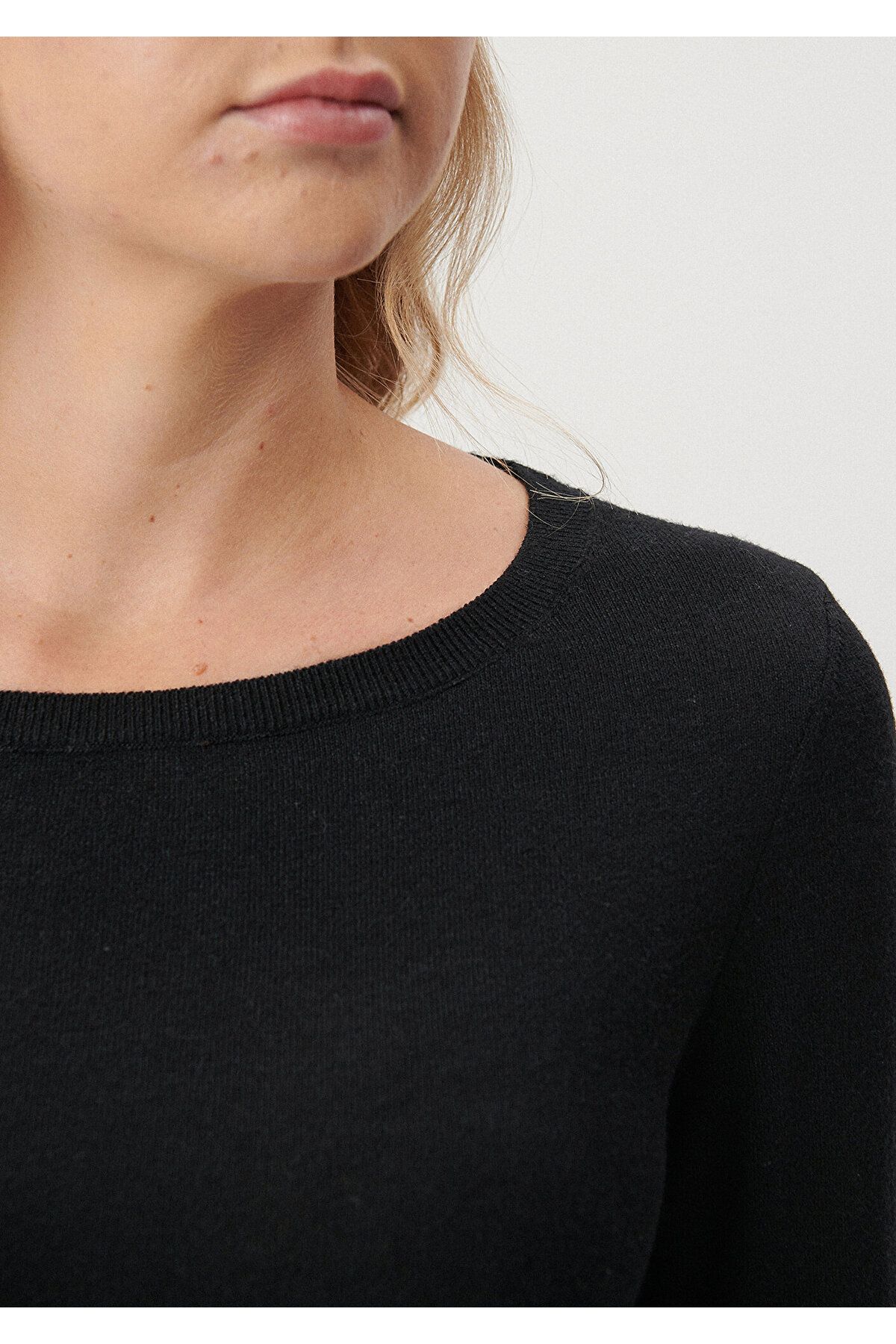 Mavi-Knoflík Detailní Černý svetr Slim Fit / Těsný střih 171365-900 6