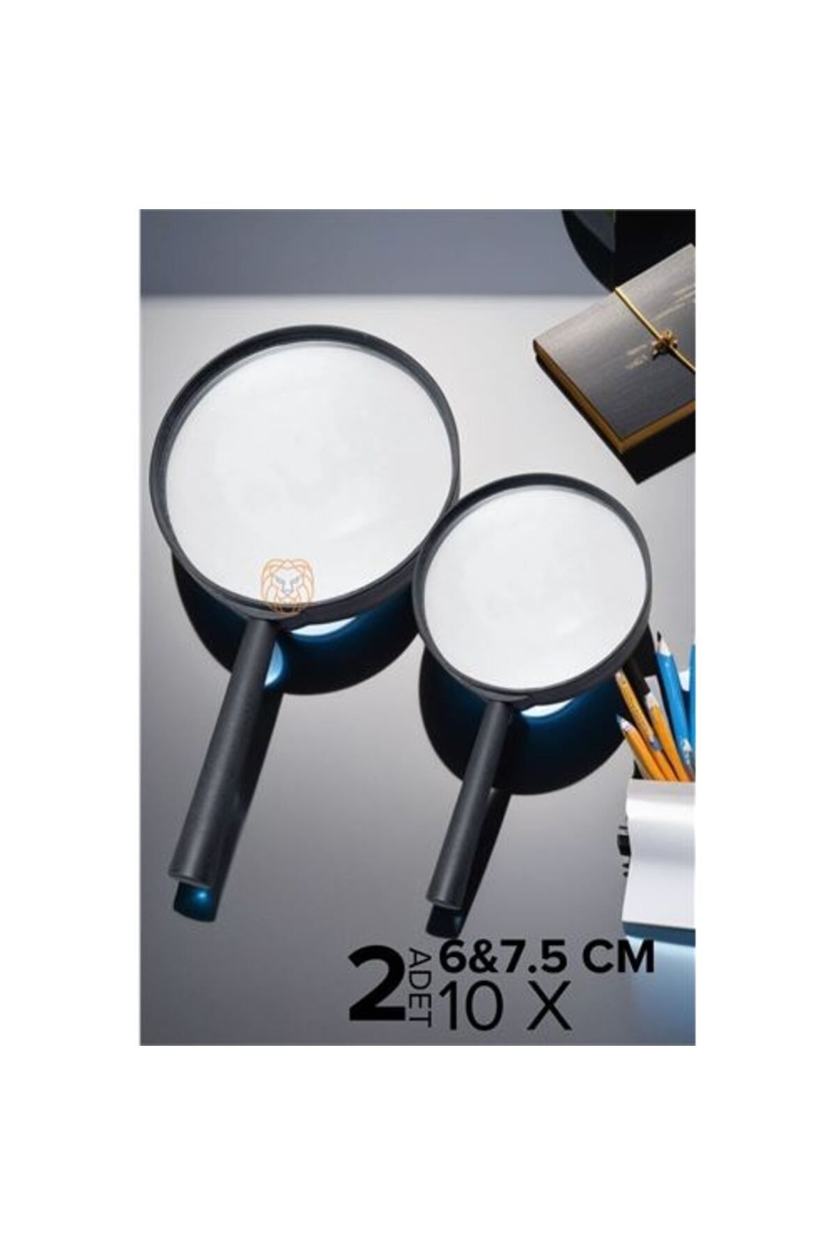 Tunastore Engithalat 10X Büyüteç 6 ve 7,5 cm 2 li SET