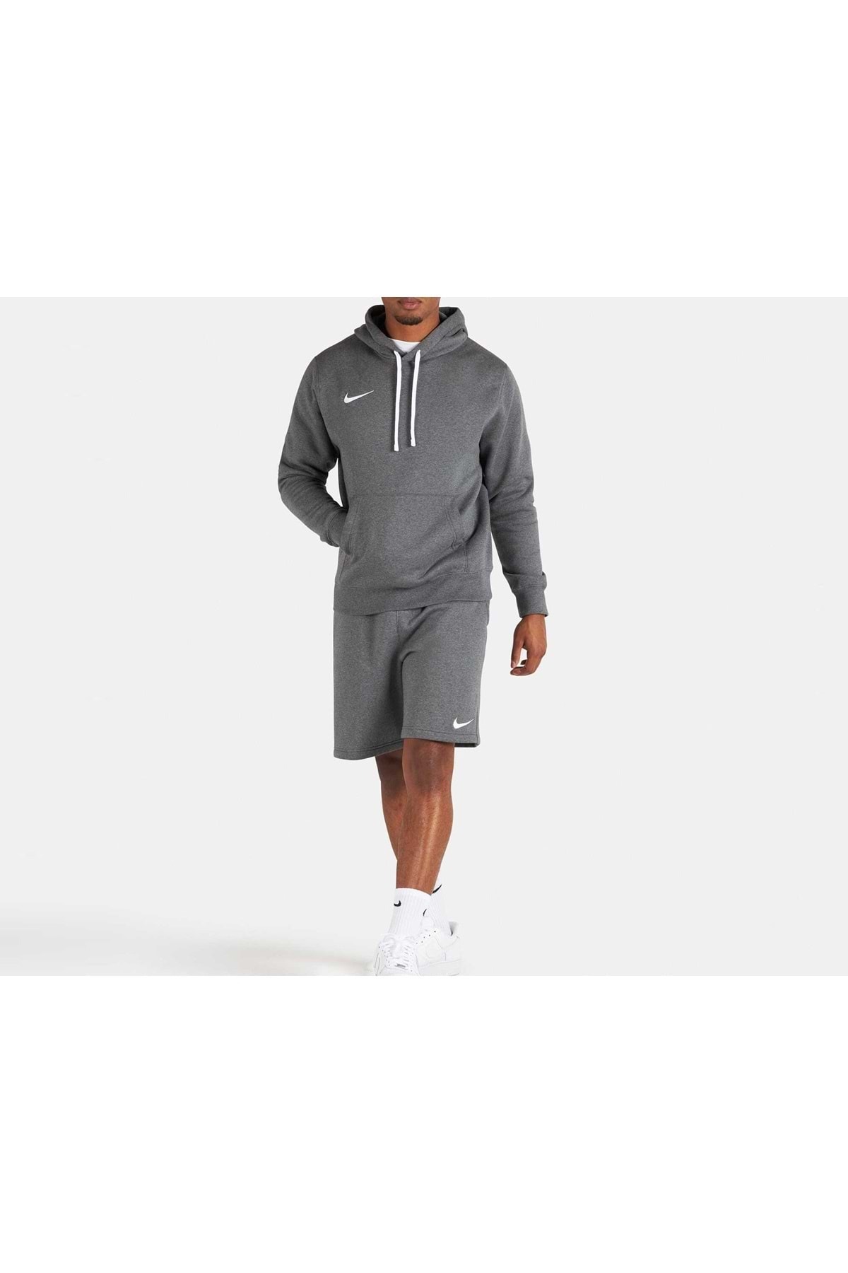Nike-Cw6894-074 Flc Park20 Fz Hoodie Męska bluza z kapturem Szara 4