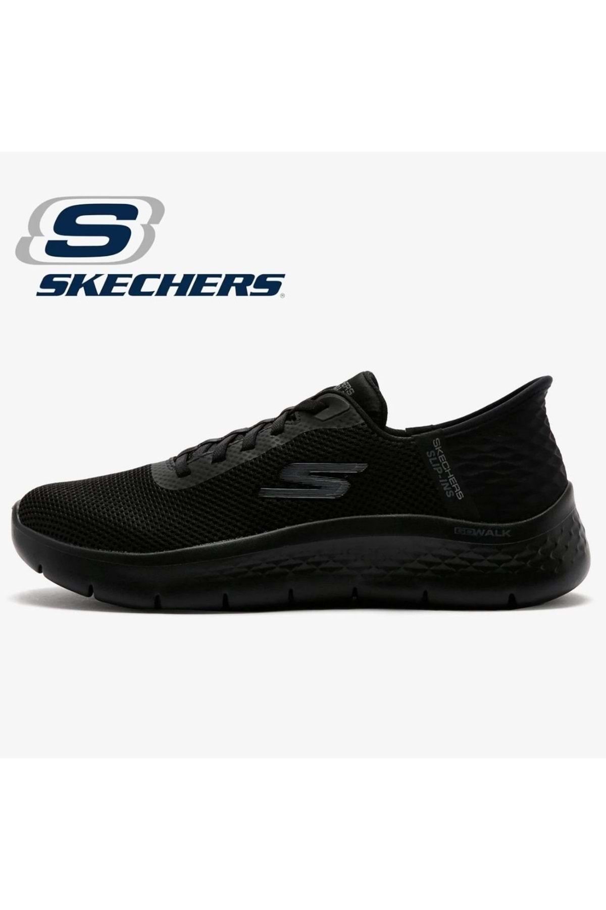 Kids Club Shoes Skechers Go Walk Fles Slip-İns 124975TK Günlük Kadın Spor Ayakkabı SİYAH