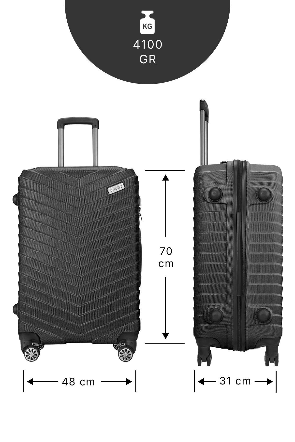 Wx-210 Siyah Büyük Boy Valiz