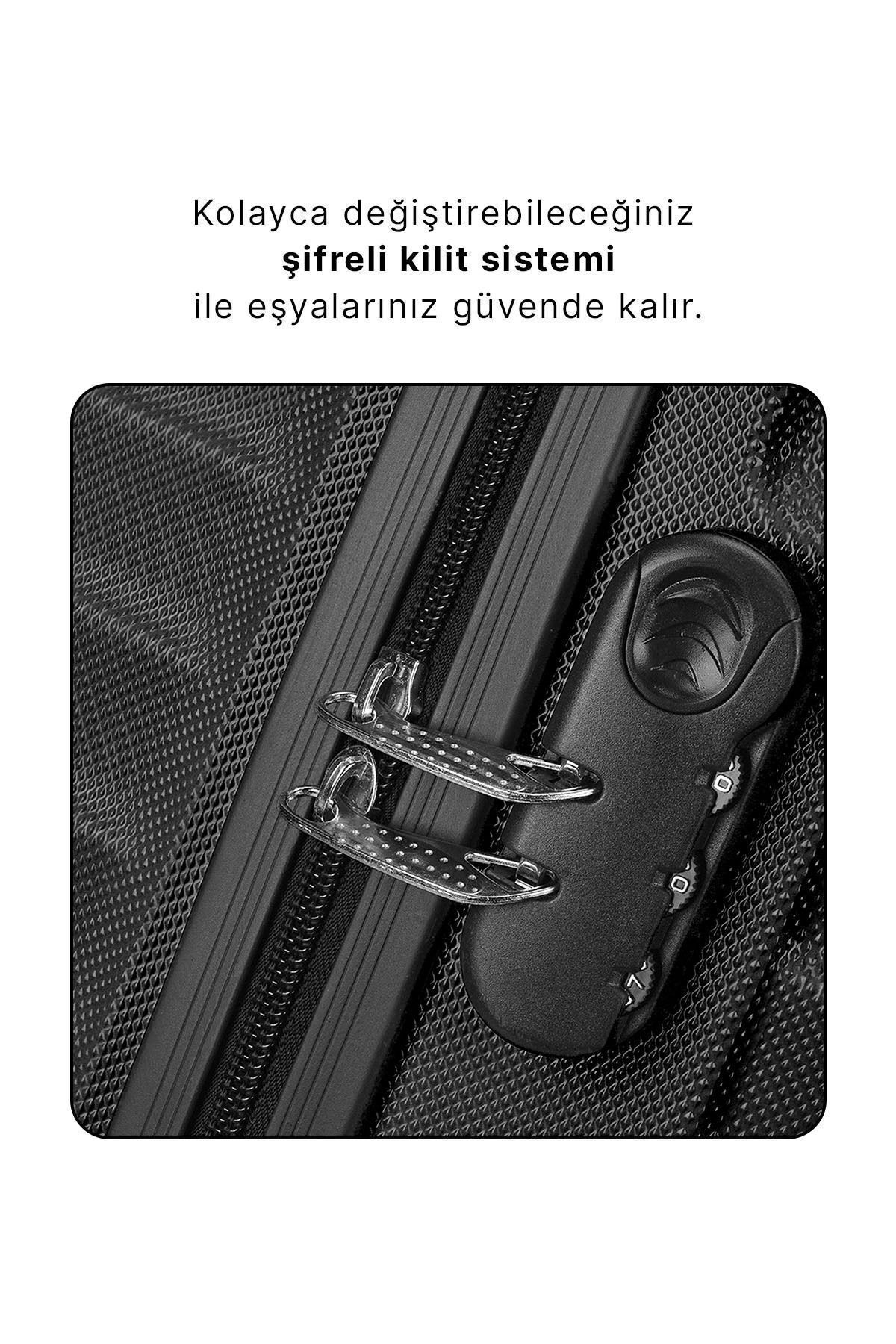 Wx-210 Siyah Büyük Boy Valiz