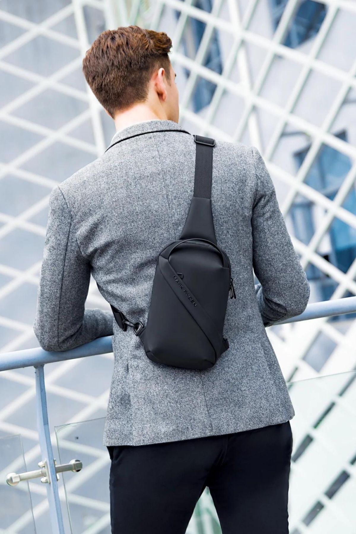 Mark Ryden  Mr8518 Siyah Su Geçirmez Sırt Omuz Çantası - Görsel 9