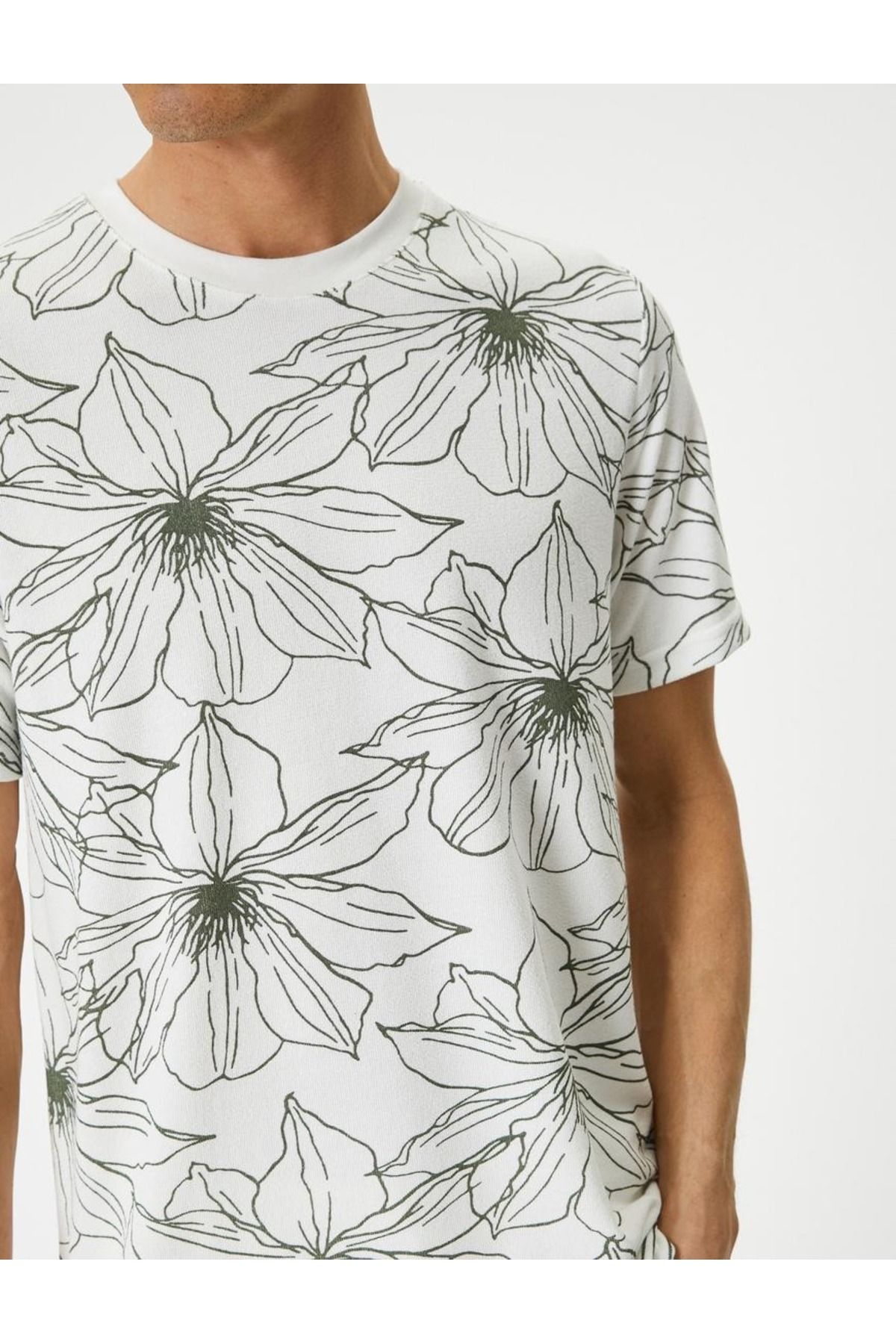 تیشرت مردانه سفید کوتون | SS0000000035818 اورجینال - تصویر 5