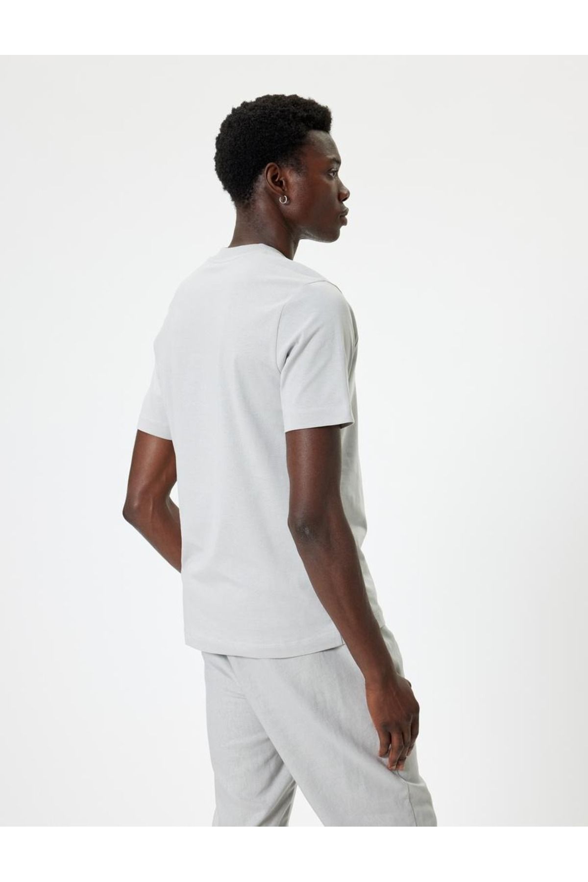 تیشرت مردانه خاکستری کوتون | TYC0857705420MSS000000009 اورجینال - تصویر 2