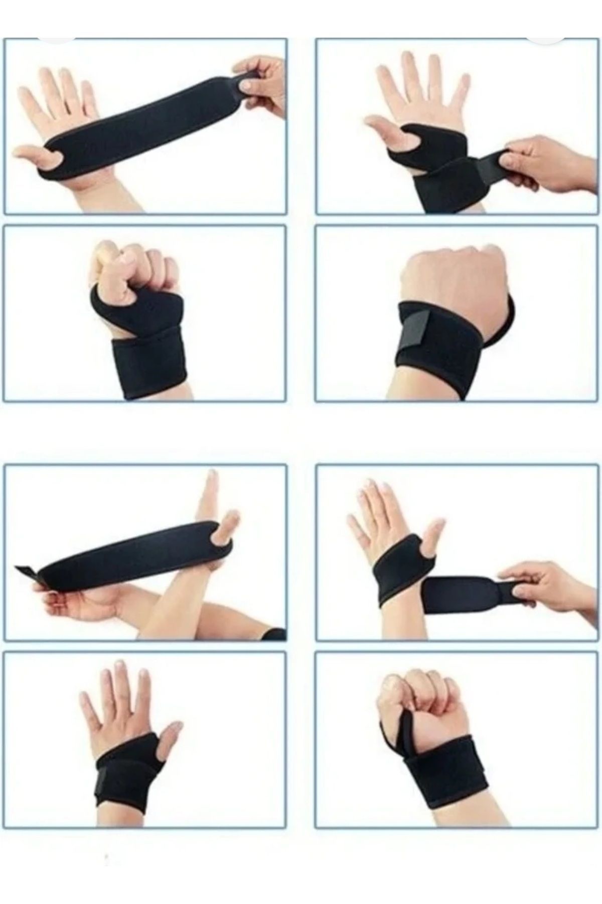 Ankaflex-قطعتان من دعامة معصم اليد الرياضية مع دعم الإبهام 3